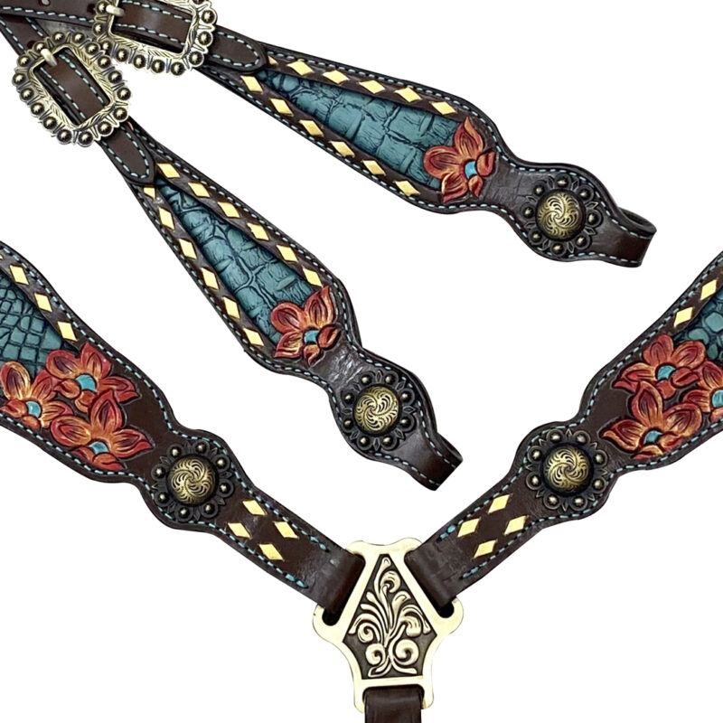 Headstall And Breastcollar Set (HSBM 114122)