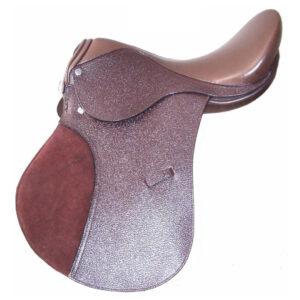 Dark Cocoa Brown Leather English Saddle MEG 3330003