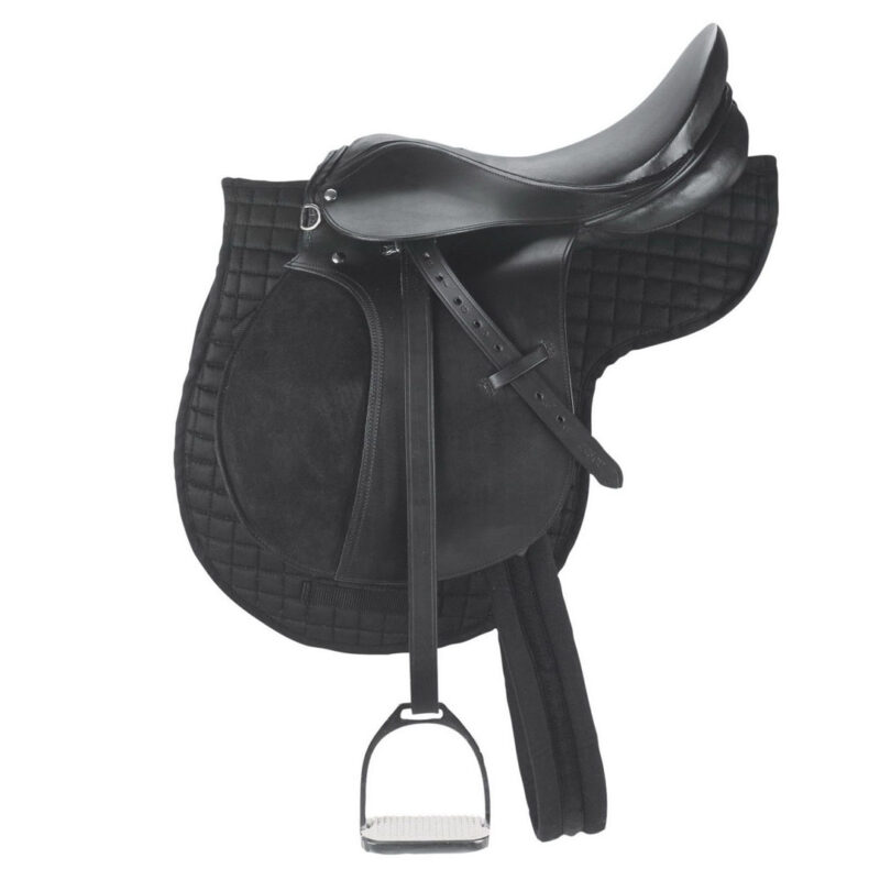 Black Leather English Saddle MEG 3330004