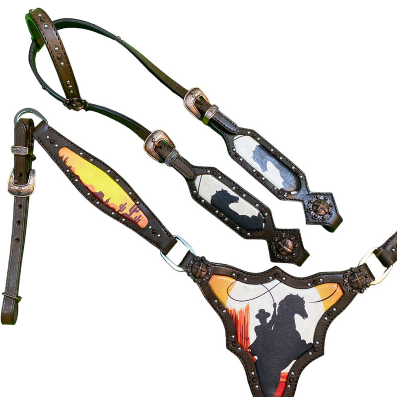 Headstall And Breastcollar Set (HSBM 114138)