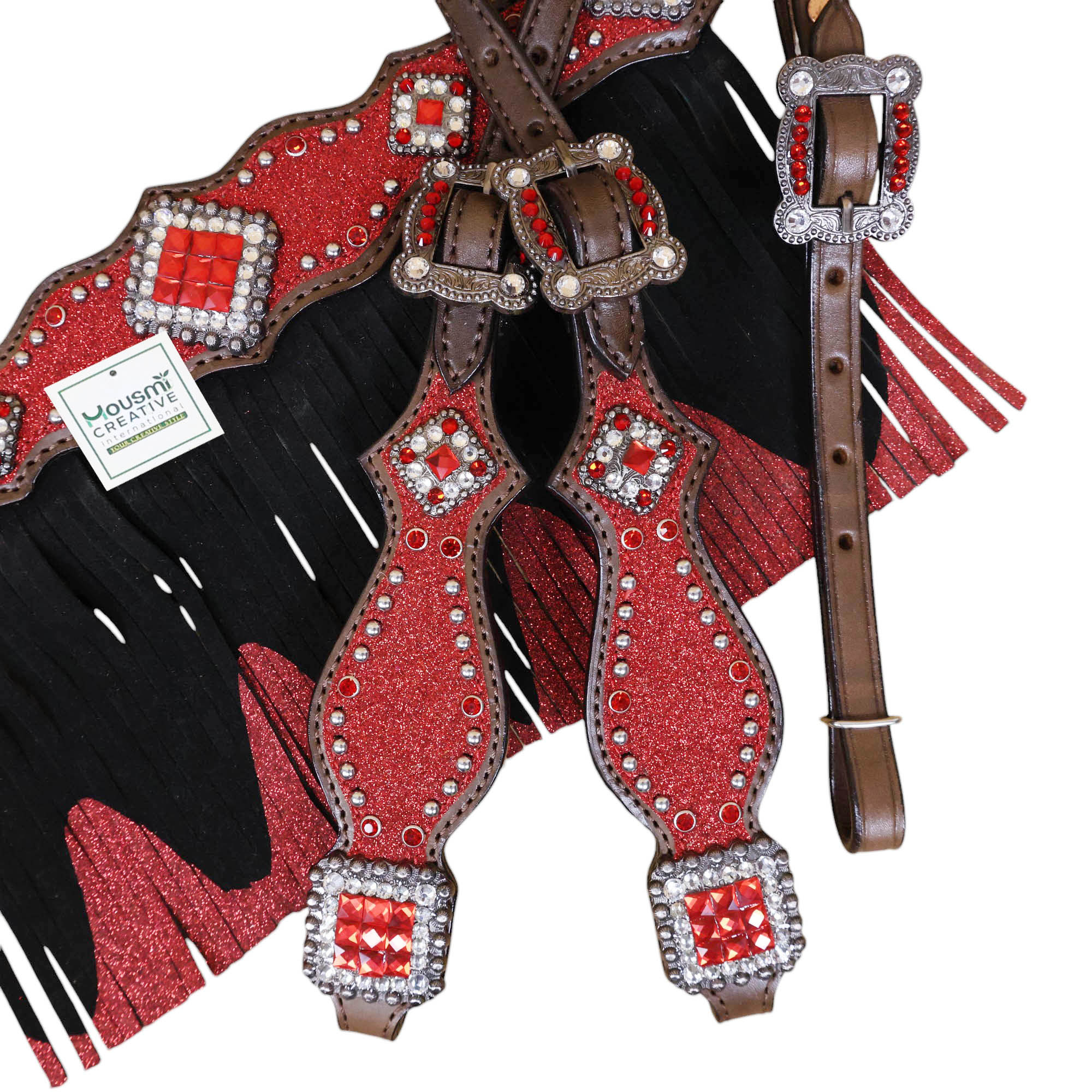 Western Leather Headstall Tack Set (HSBM 114319) - Image 9