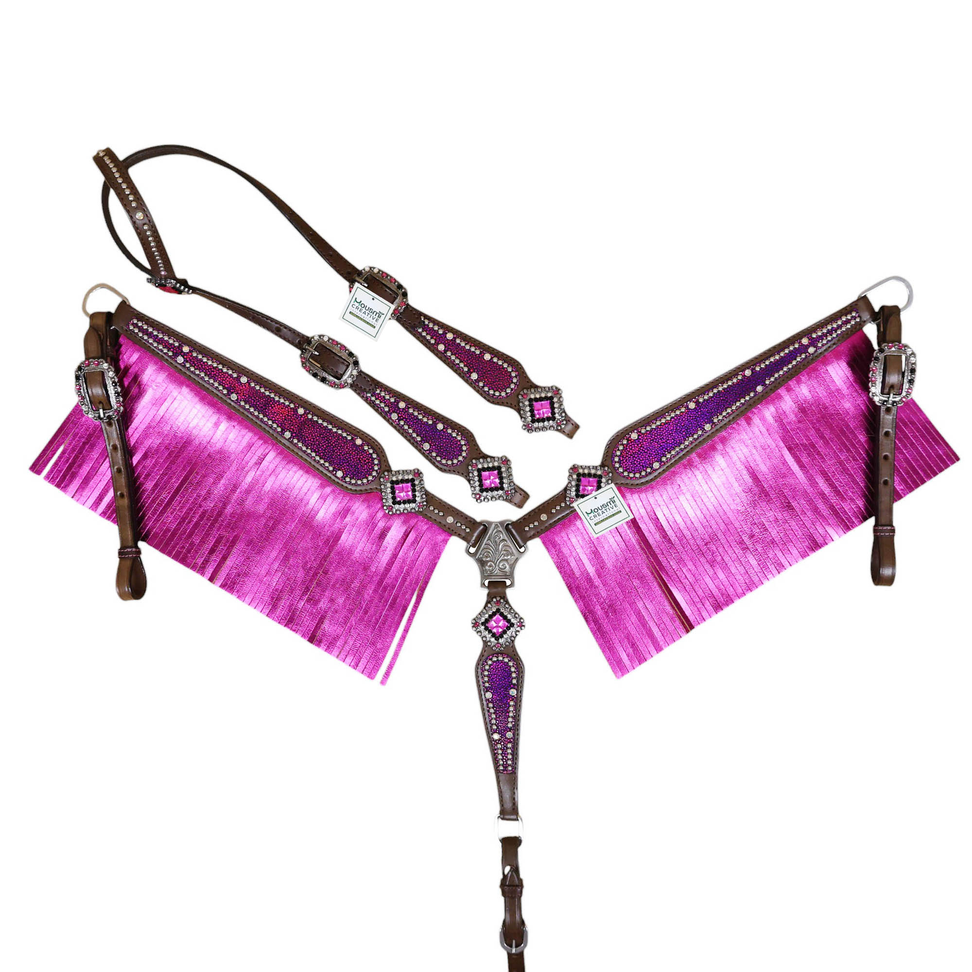 Western Leather Headstall Tack Set (HSBM 114307)