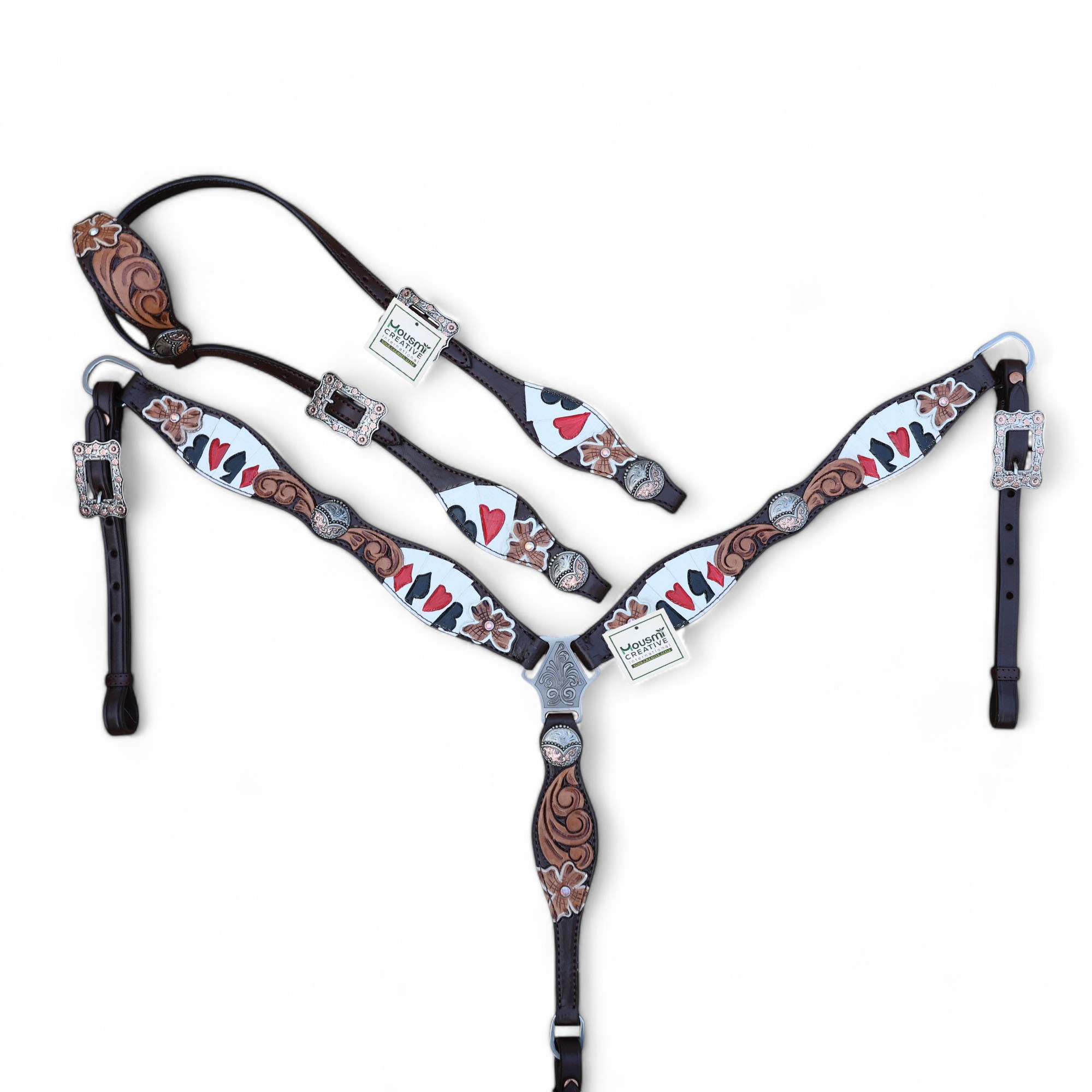 Western Leather Headstall Tack Set (HSBM 114280)