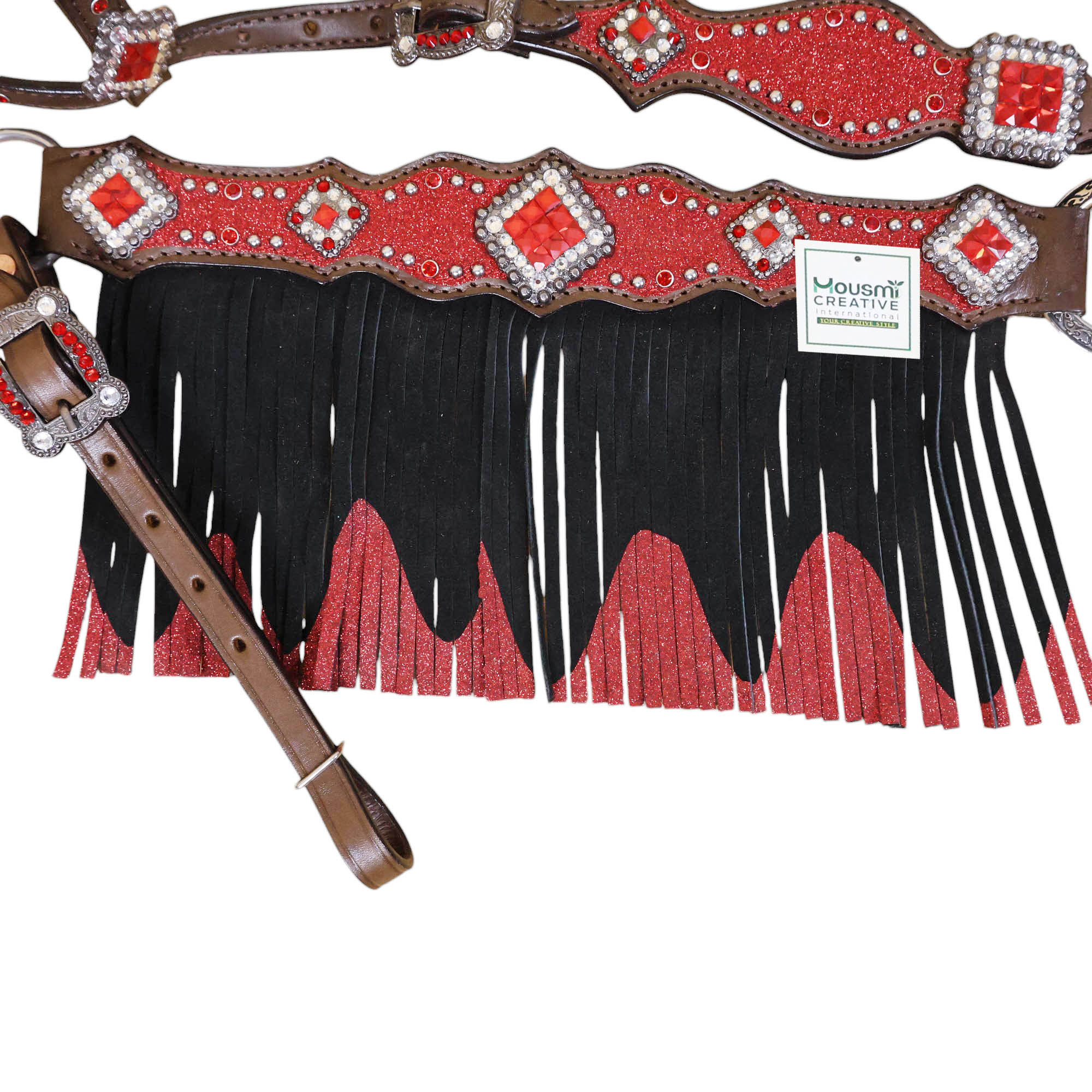 Western Leather Headstall Tack Set (HSBM 114319) - Image 6