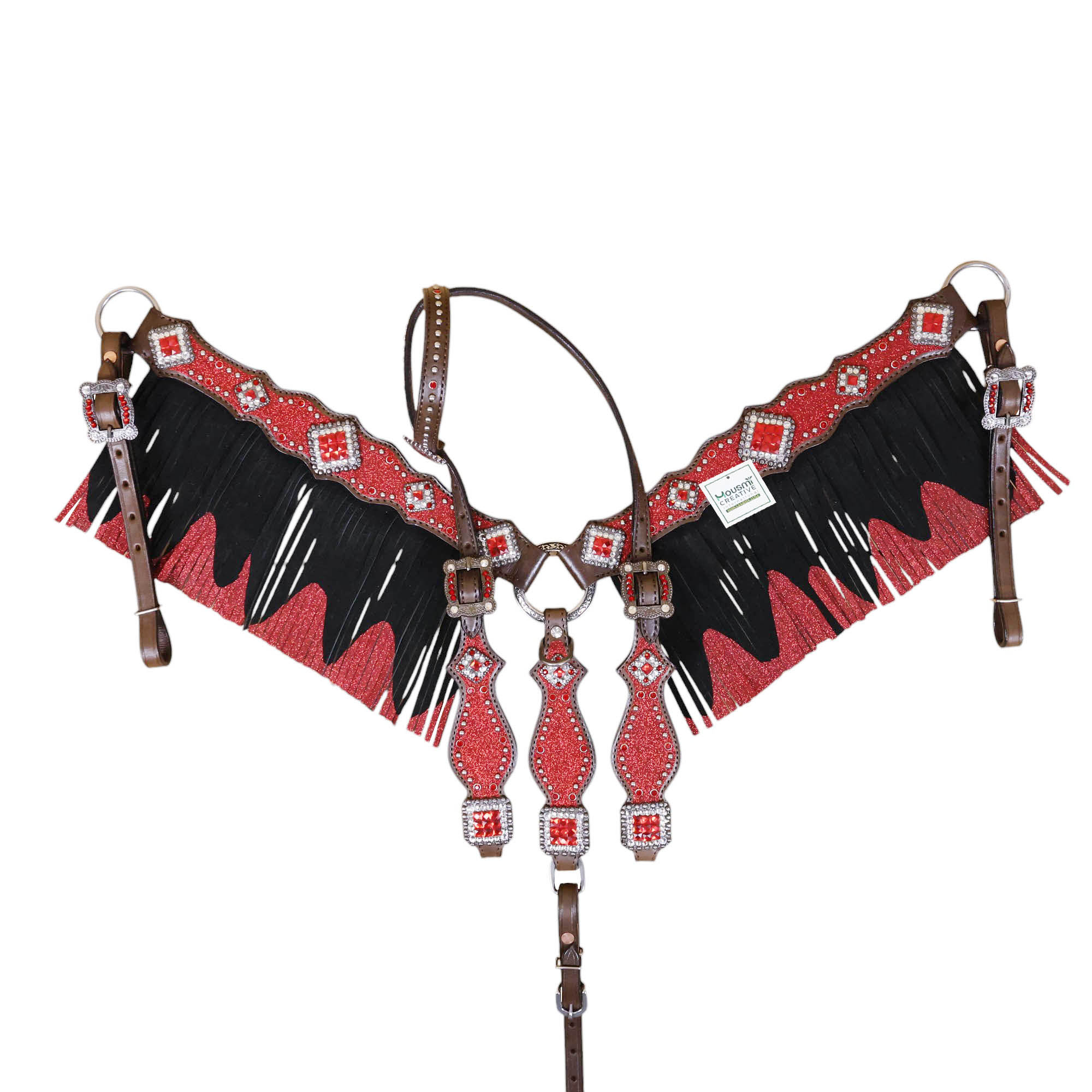 Western Leather Headstall Tack Set (HSBM 114319) - Image 8