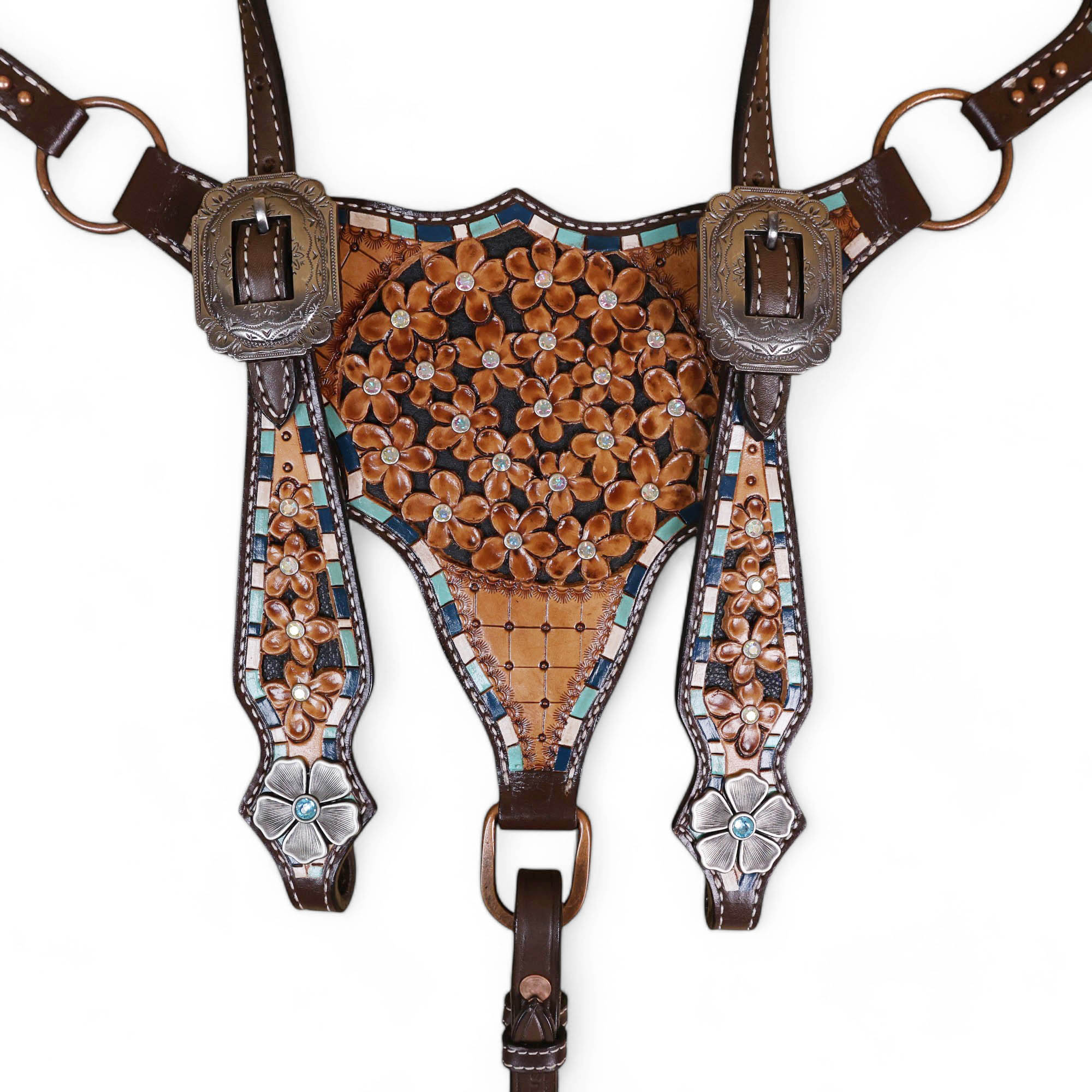 Western Leather Headstall Tack Set (HSBM 114305) - Image 8