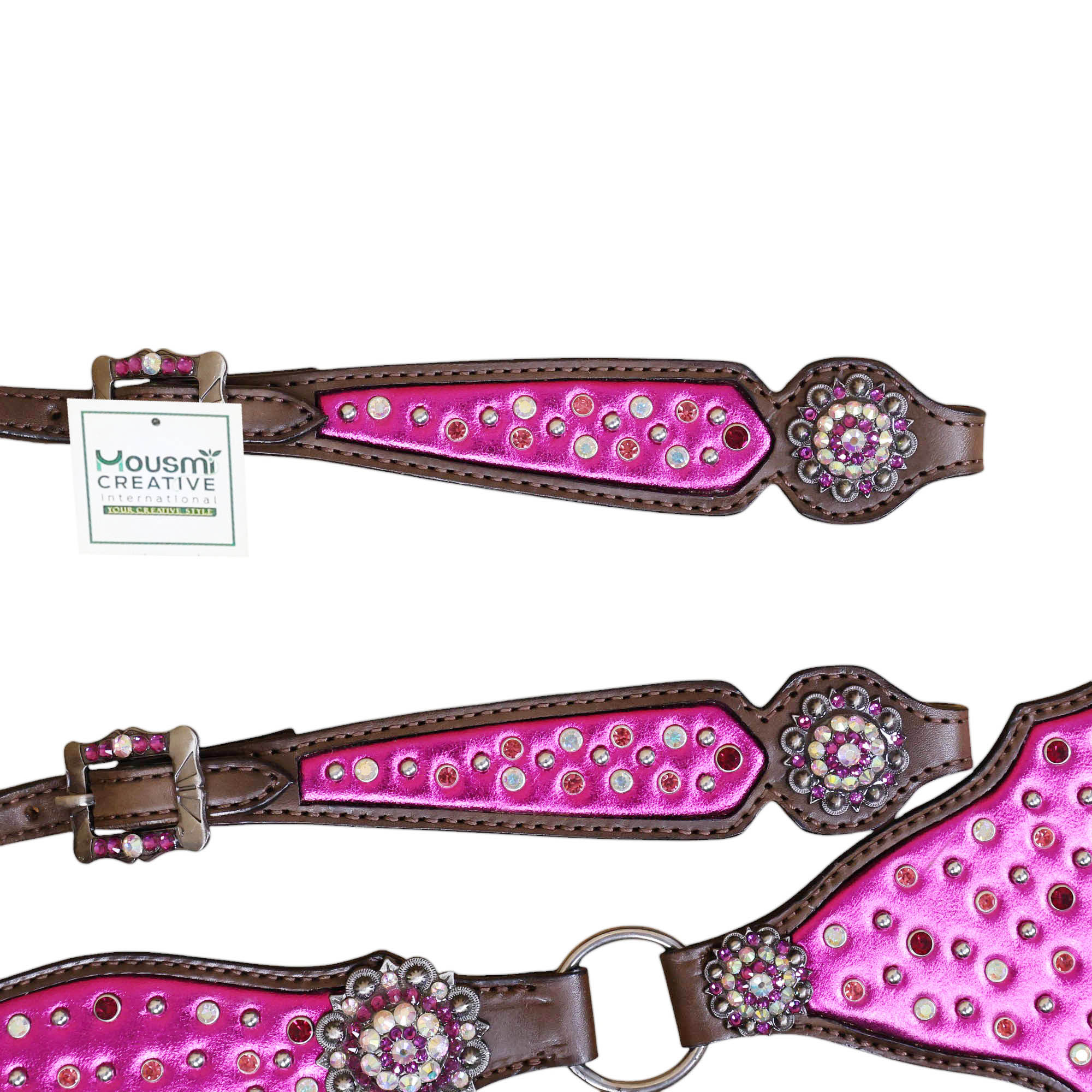Western Leather Headstall Tack Set (HSBM 114321) - Image 3