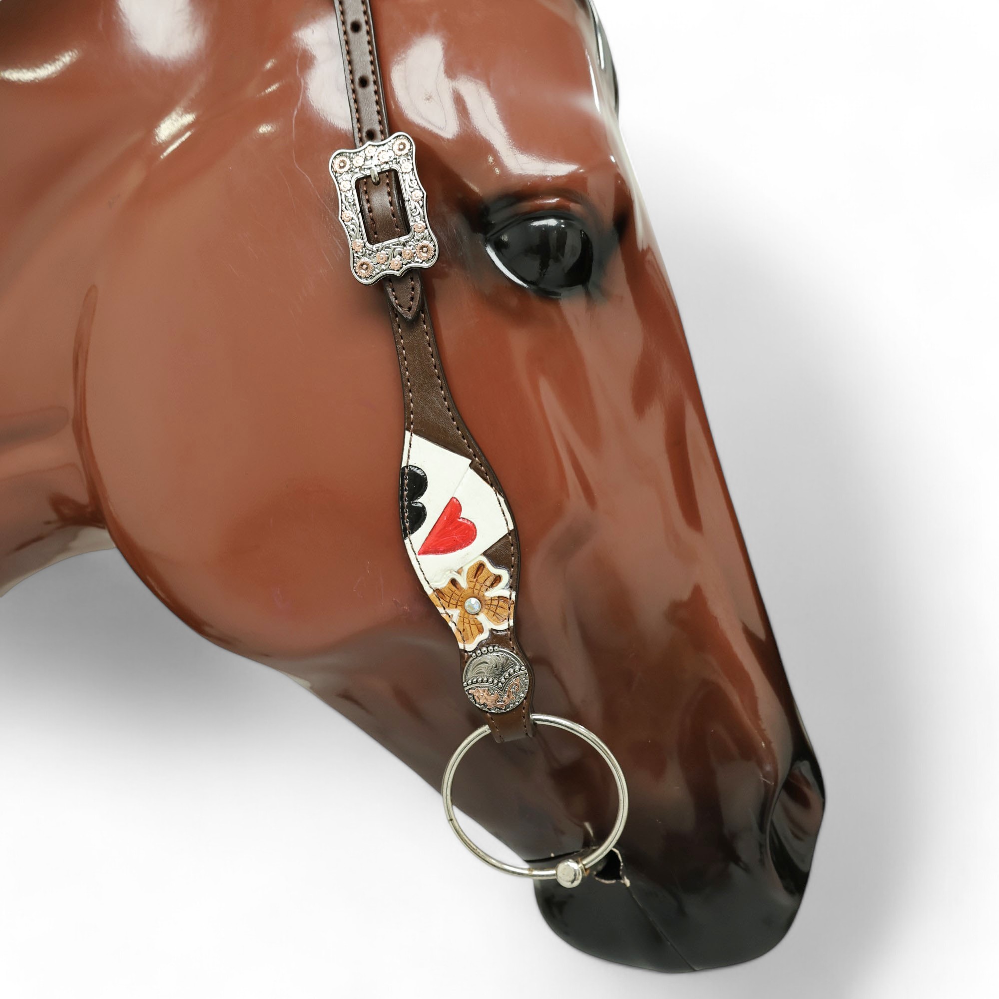 Western Leather Headstall Tack Set (HSBM 114280) - Image 7