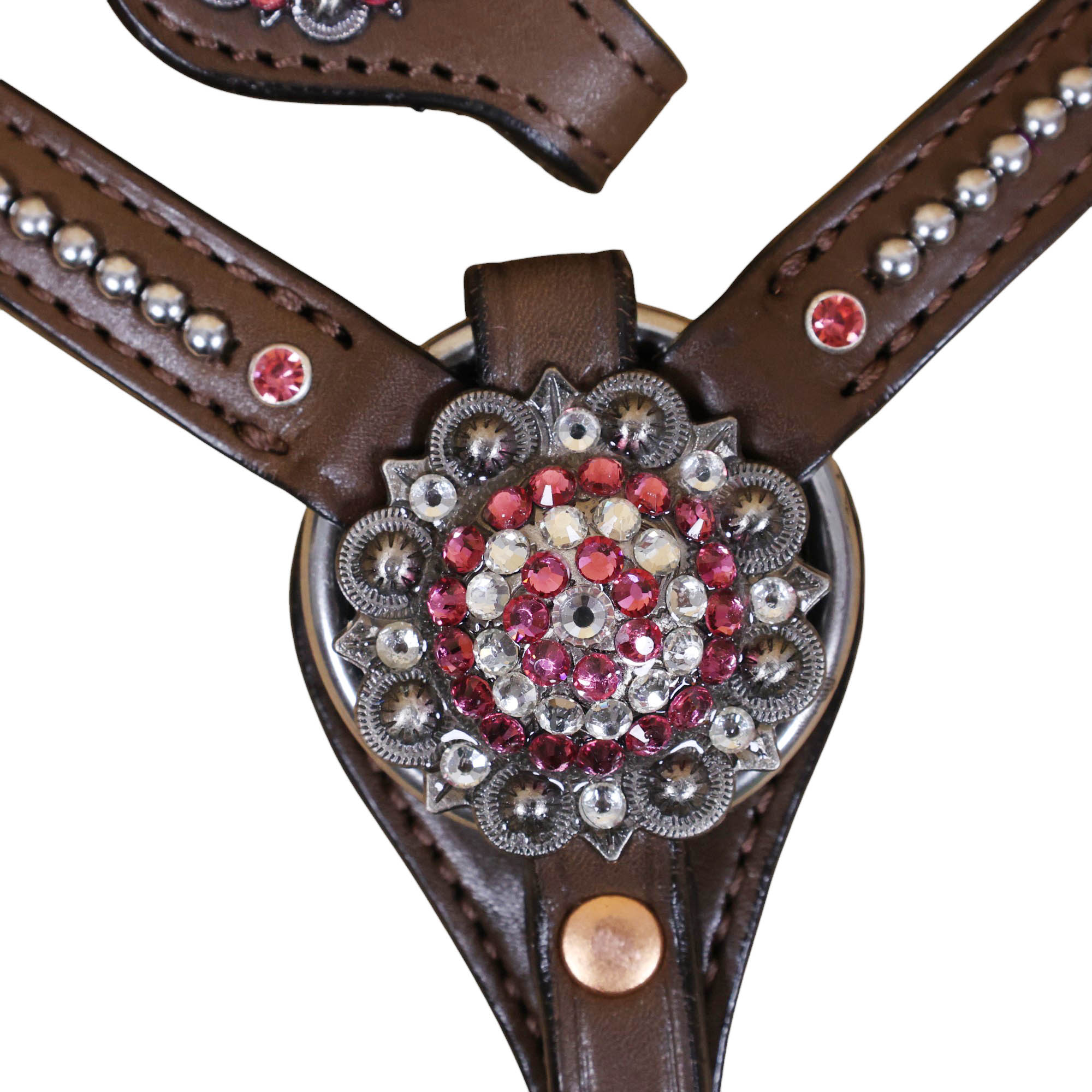 Western Leather Headstall Tack Set (HSBM 114317) - Image 2