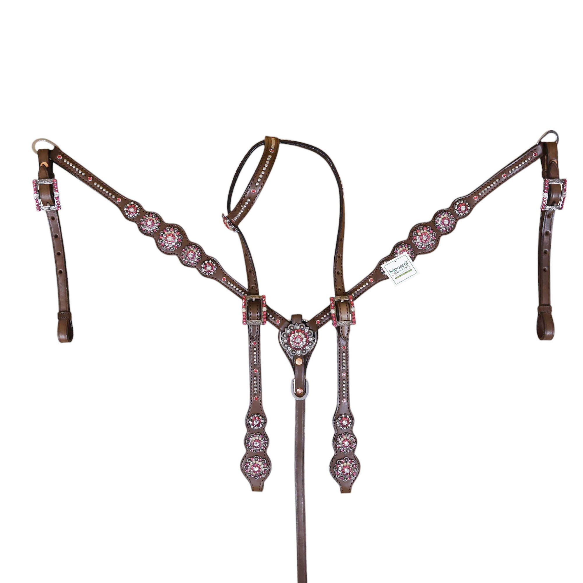 Western Leather Headstall Tack Set (HSBM 114317) - Image 6