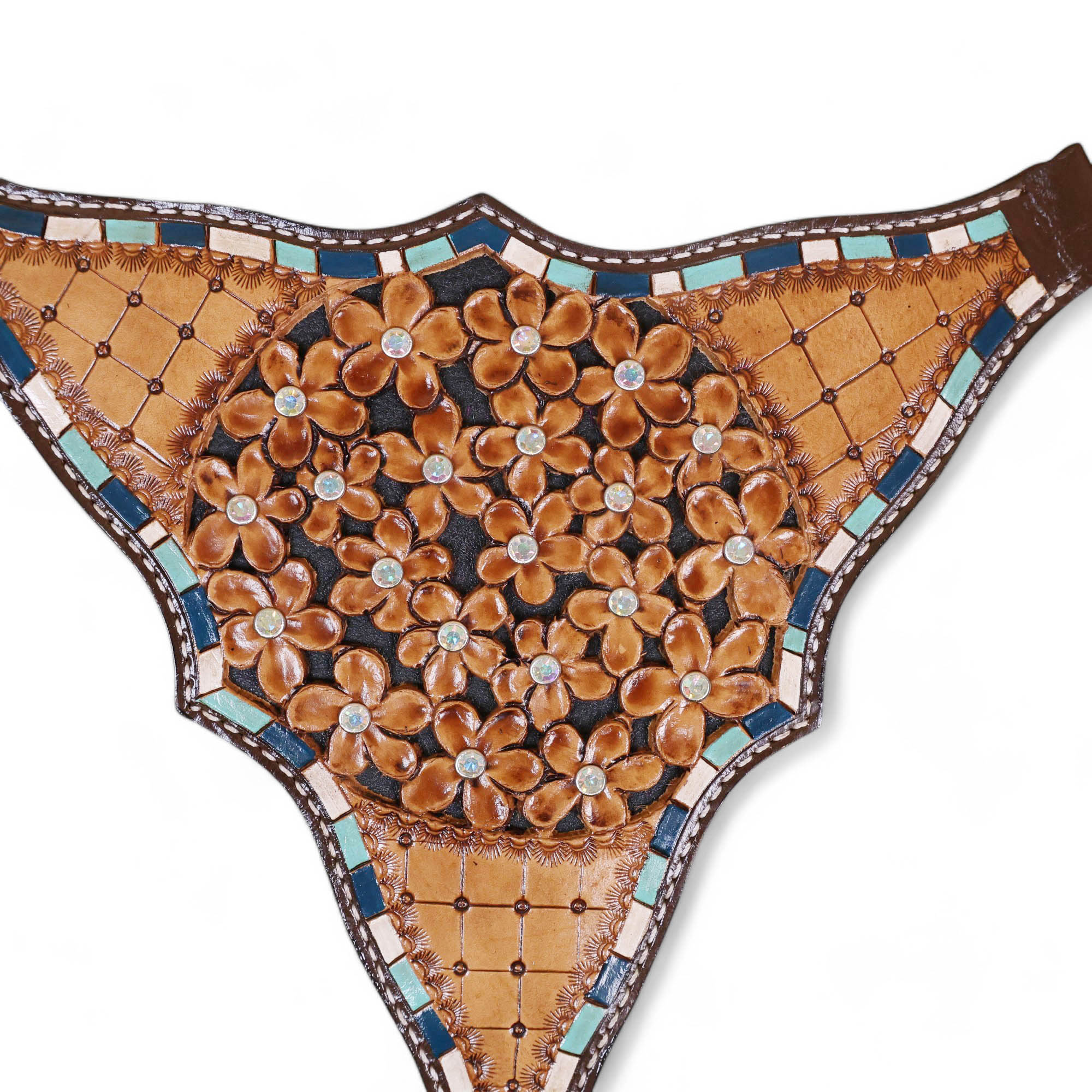 Western Leather Headstall Tack Set (HSBM 114305) - Image 3