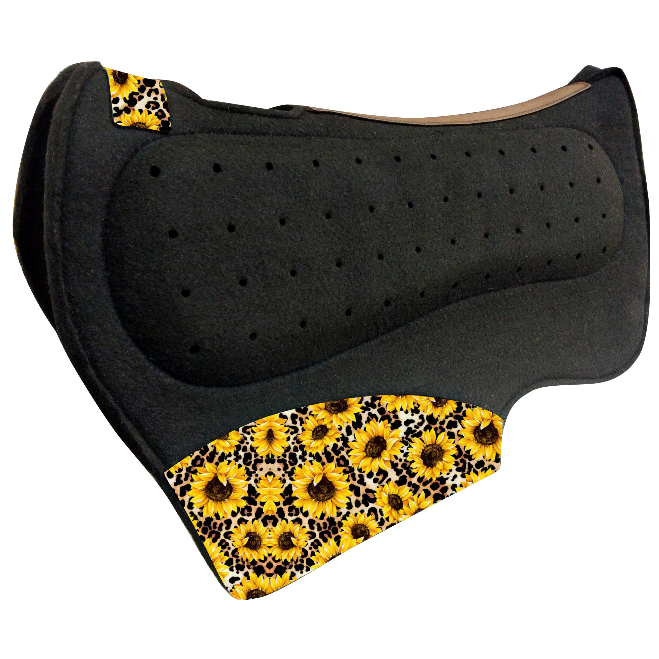 Contoured Spine Puffed Center Felt Saddle Pad (24102)