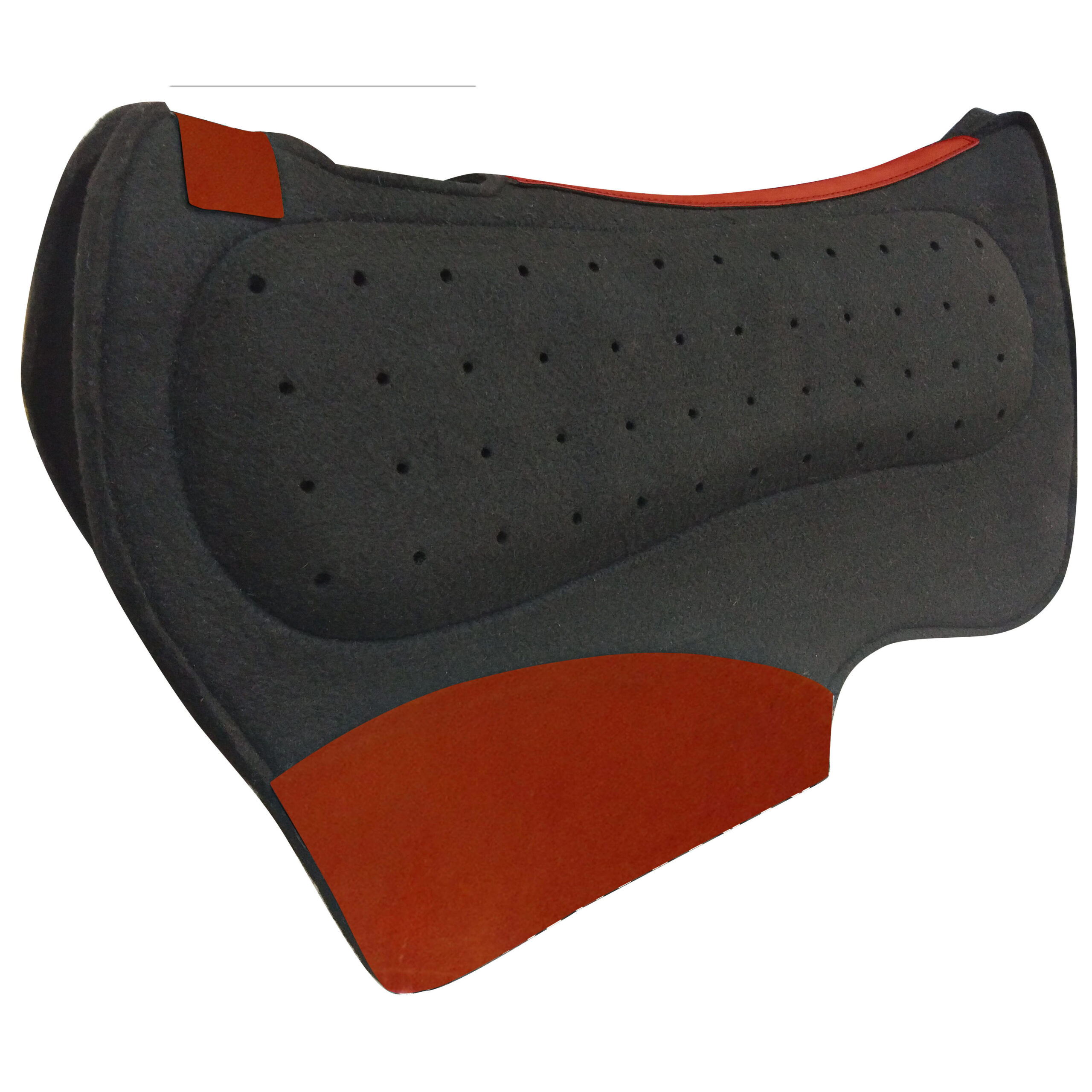 Contoured Spine Puffed Center Felt Saddle Pad (24094)