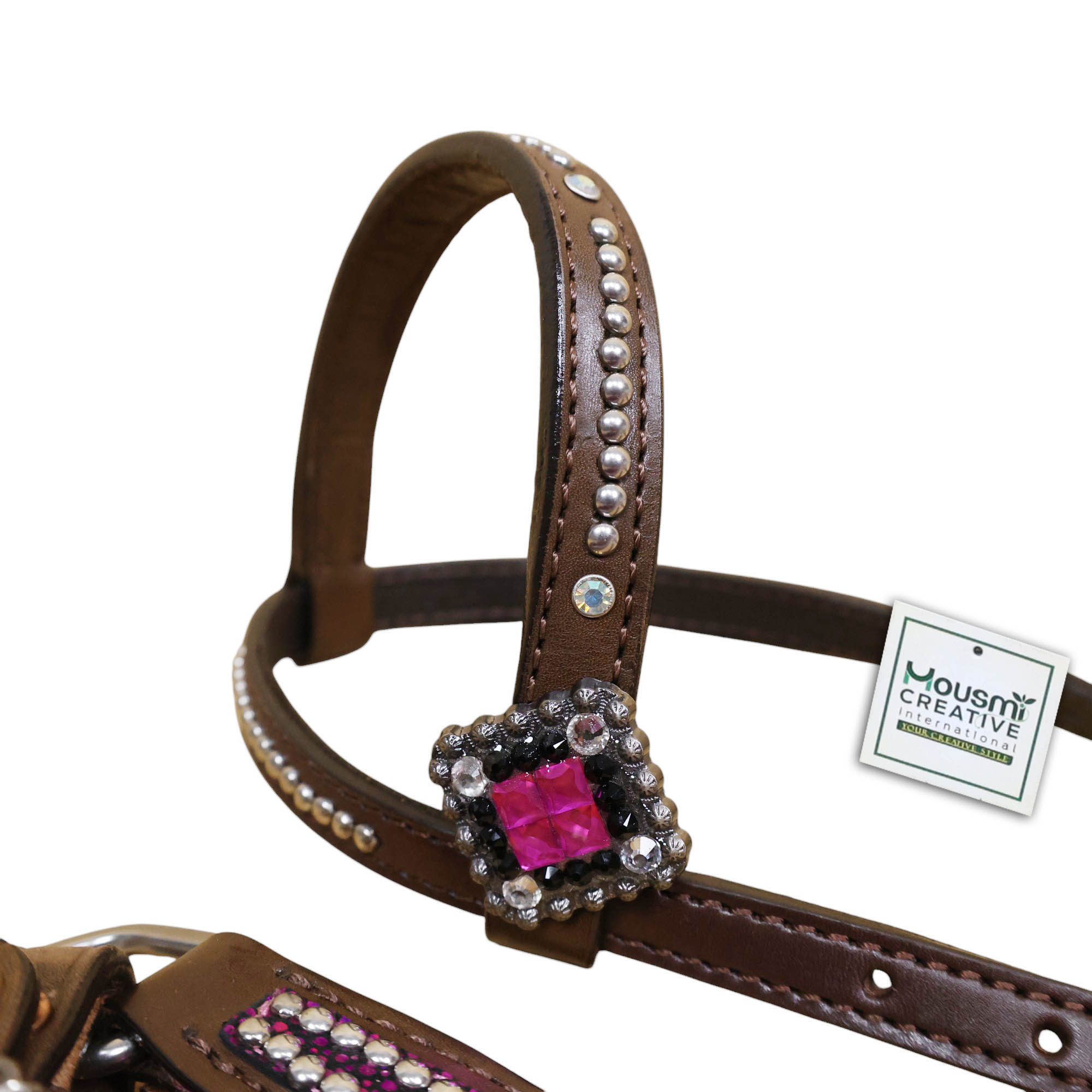 Western Leather Headstall Tack Set (HSBM 114307) - Image 6