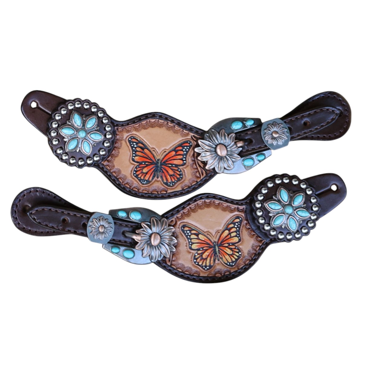 Western Leather Headstall Tack Set (HSBM 114276) - Image 4