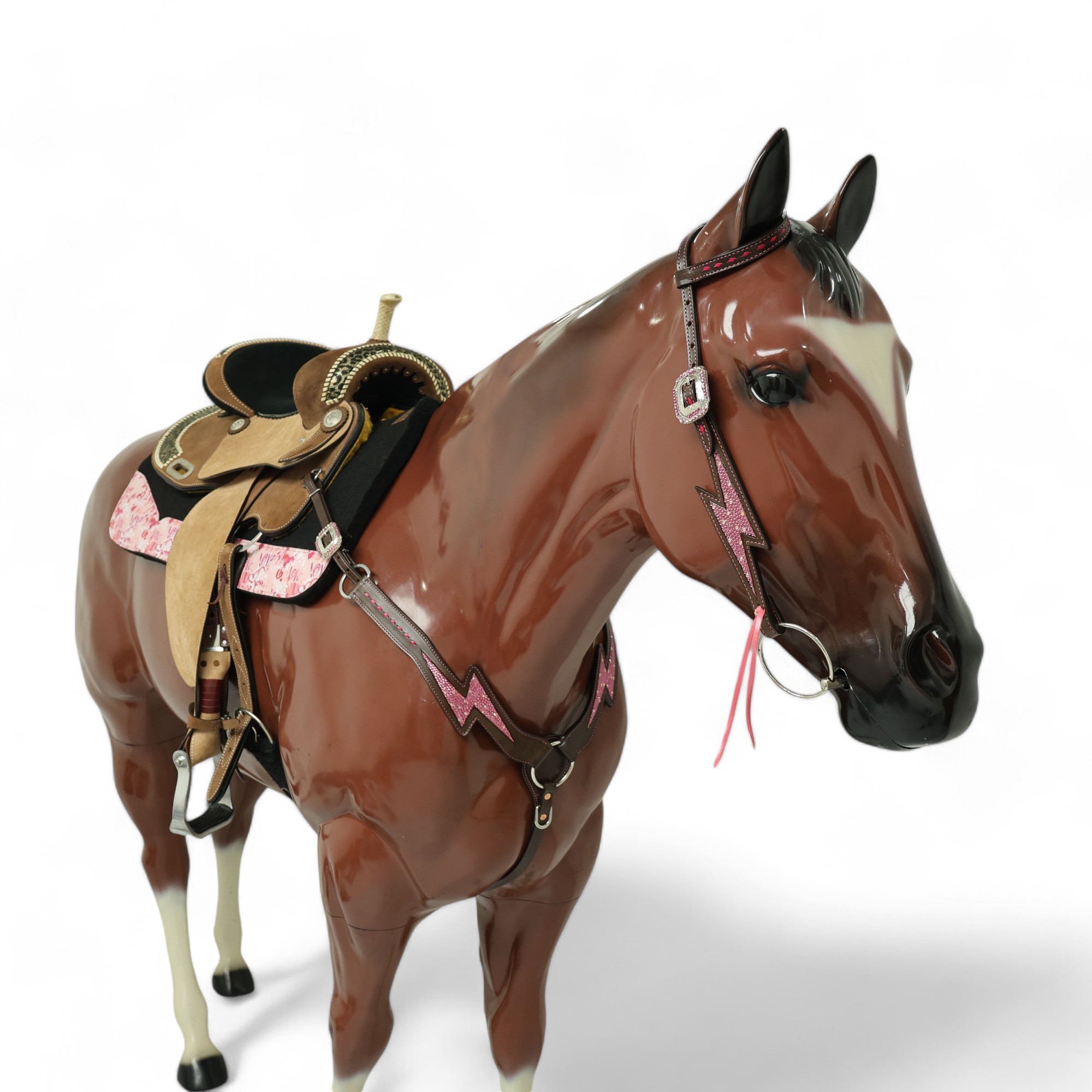 Western Leather Headstall Tack Set (HSBM 114288) - Image 8