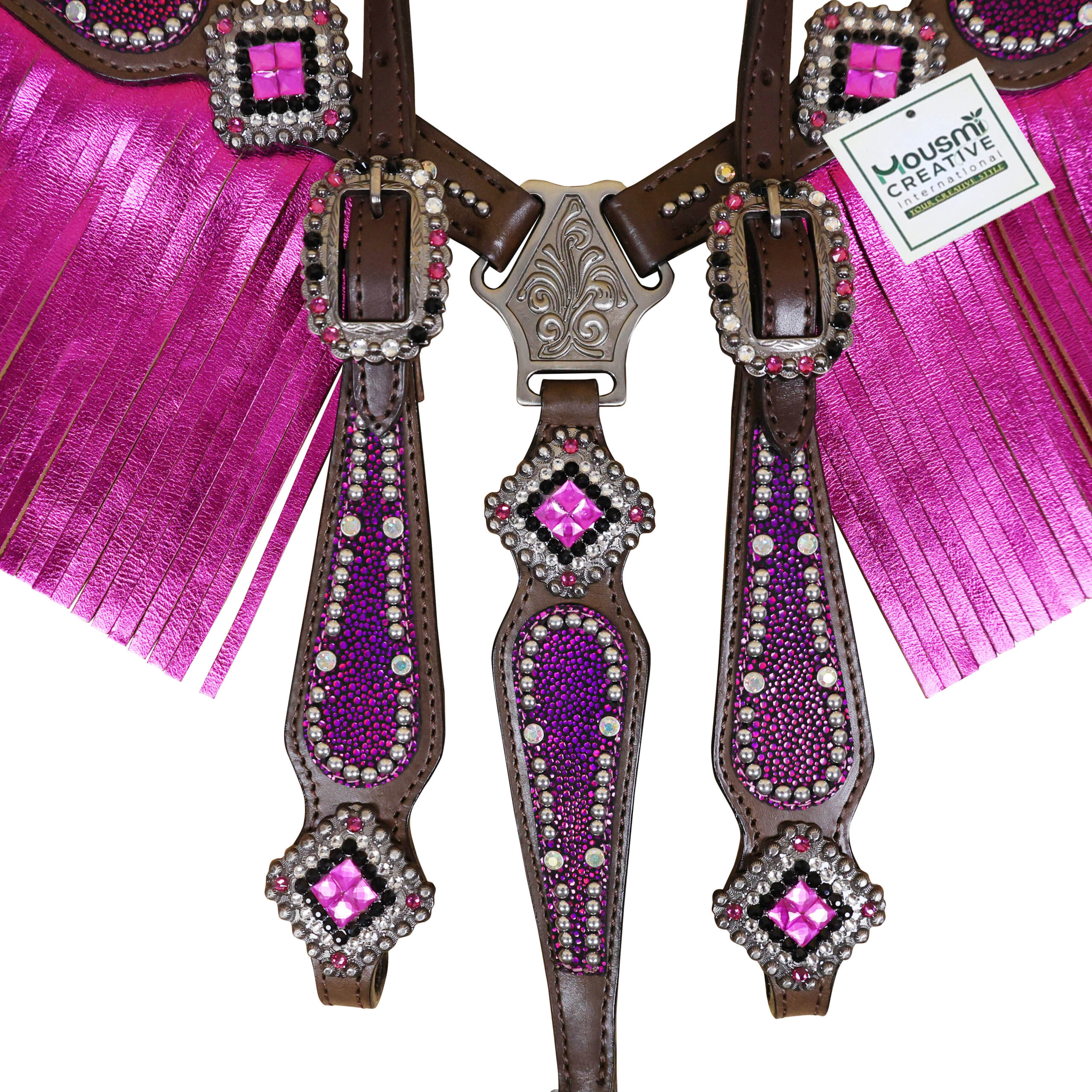 Western Leather Headstall Tack Set (HSBM 114307) - Image 8