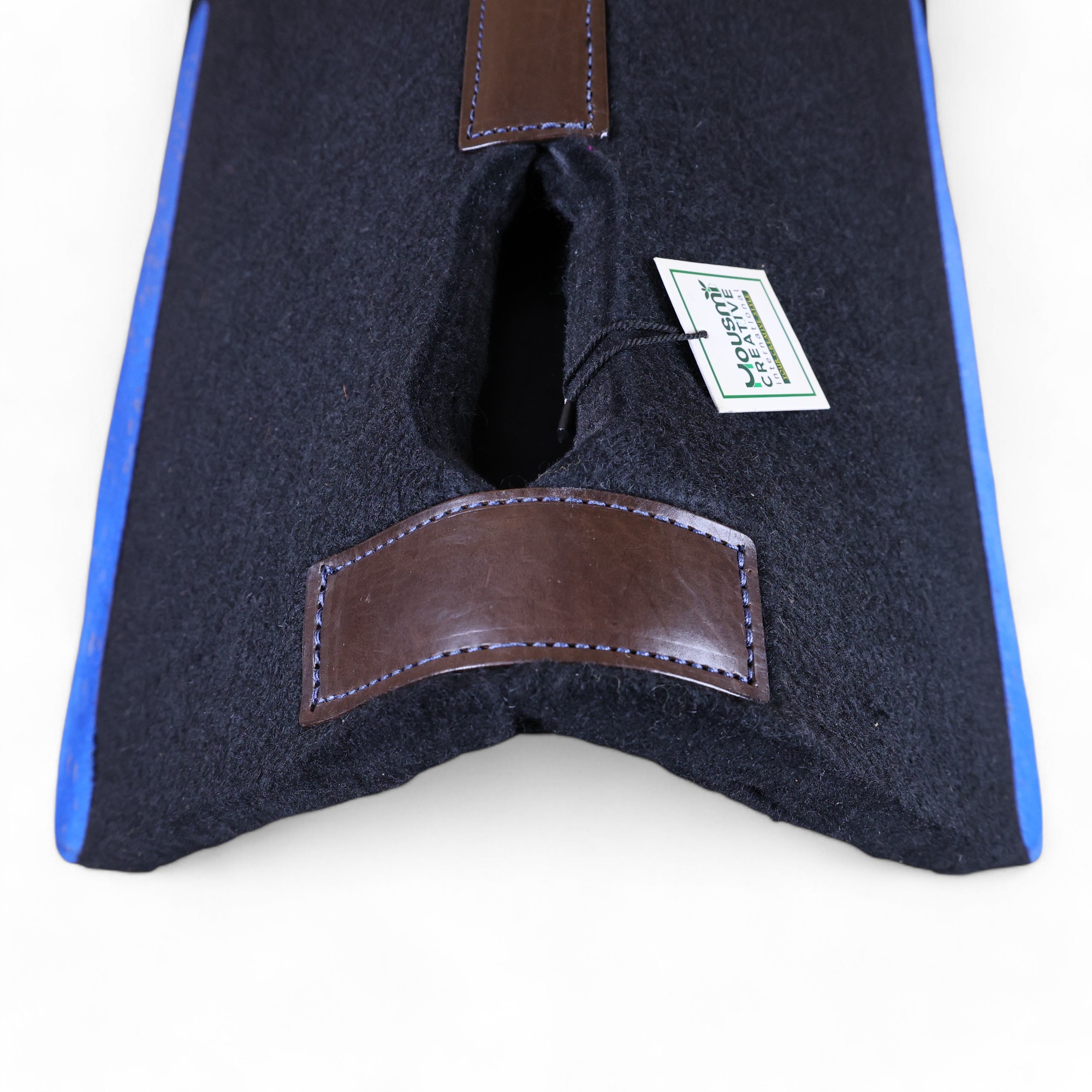 Acid Wash Leather Patch Felt Saddle Pad (SDM 114130) - Image 6