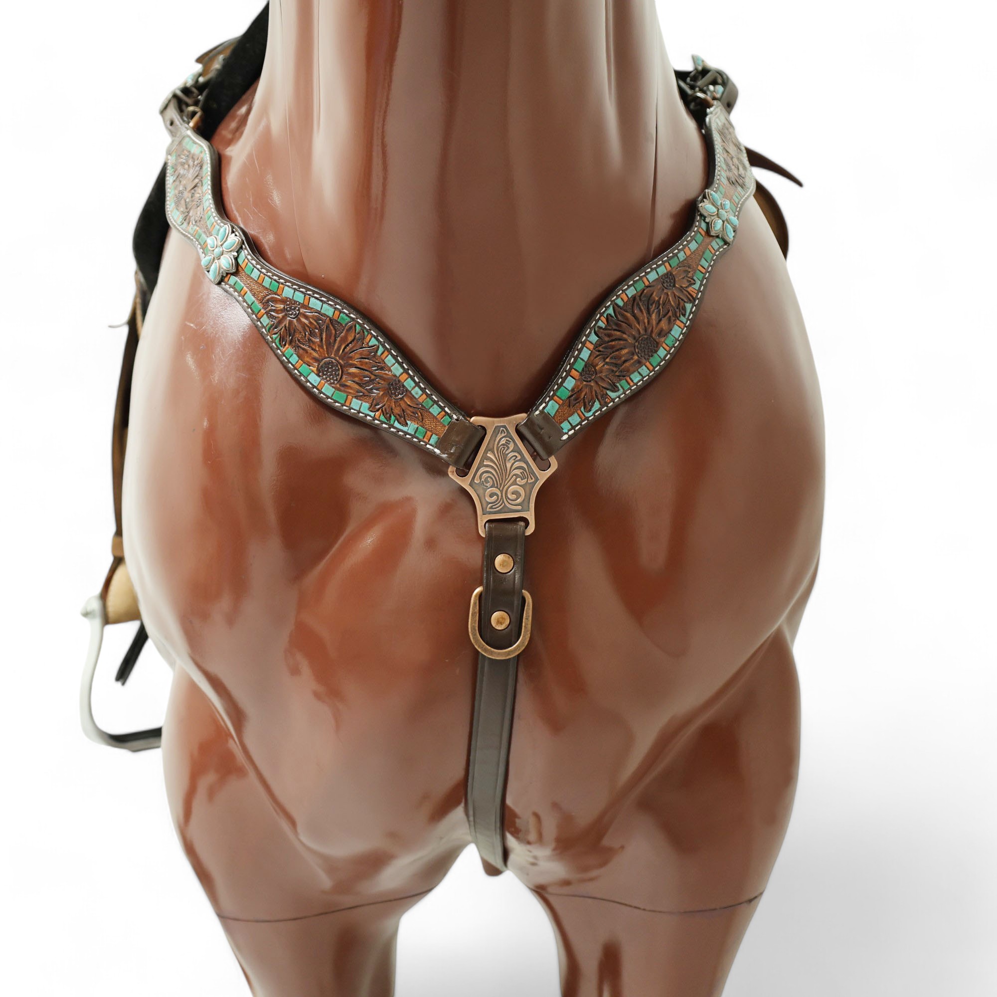 Western Leather Headstall Tack Set (HSBM 114284) - Image 3