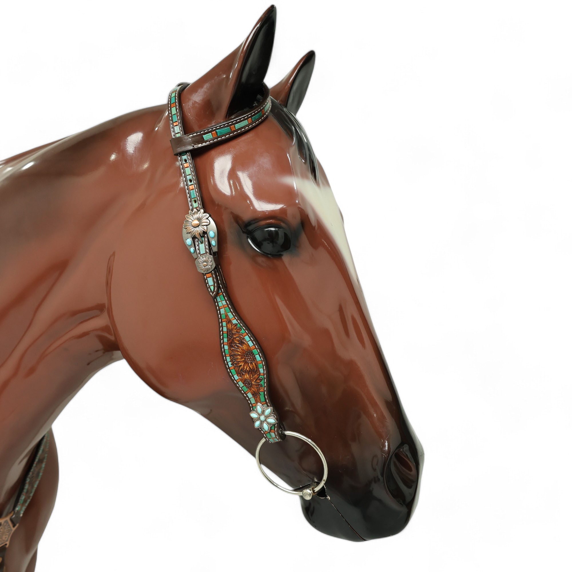 Western Leather Headstall Tack Set (HSBM 114284) - Image 10