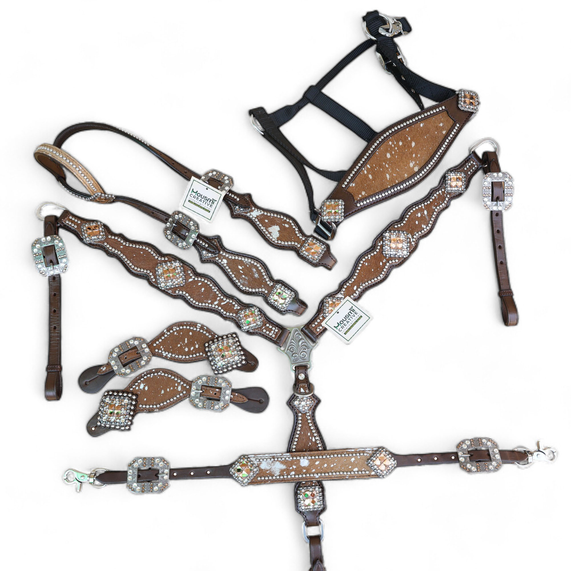 Western Leather Headstall Tack Set (HSBM 114256 CS)