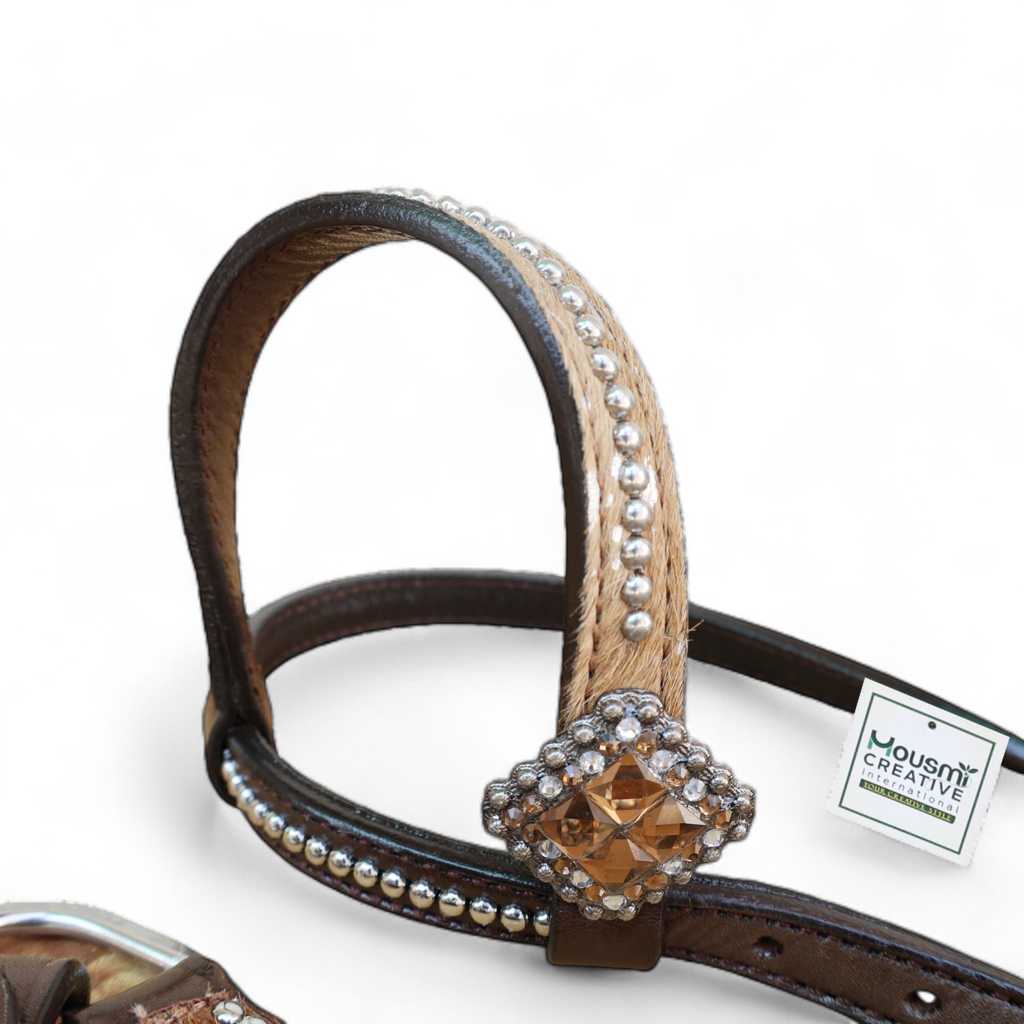 Western Leather Headstall Tack Set (HSBM 114256 CS) - Image 3