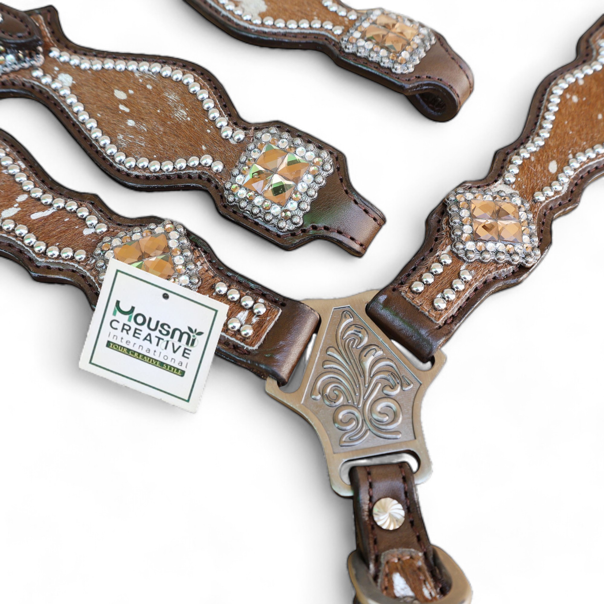 Western Leather Headstall Tack Set (HSBM 114256 CS) - Image 7