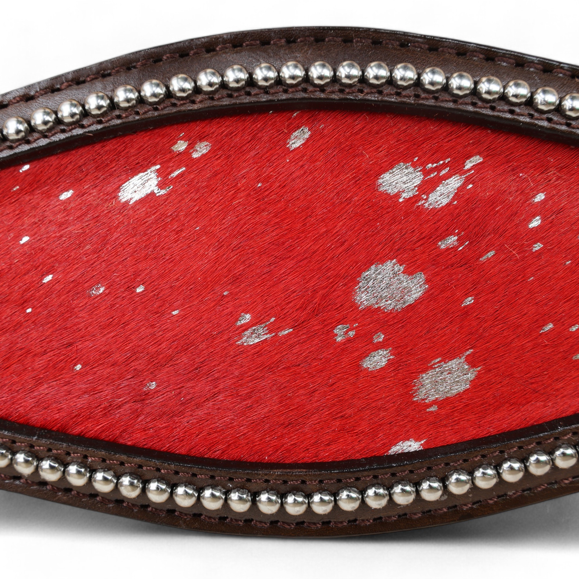 Acid Wash Hair on Leather Bronc Halter BHM 2713160 - Image 6