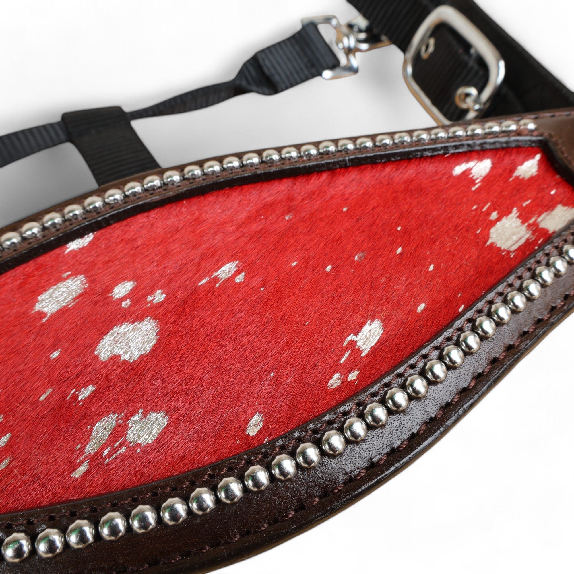 Acid Wash Hair on Leather Bronc Halter BHM 2713160 - Image 7