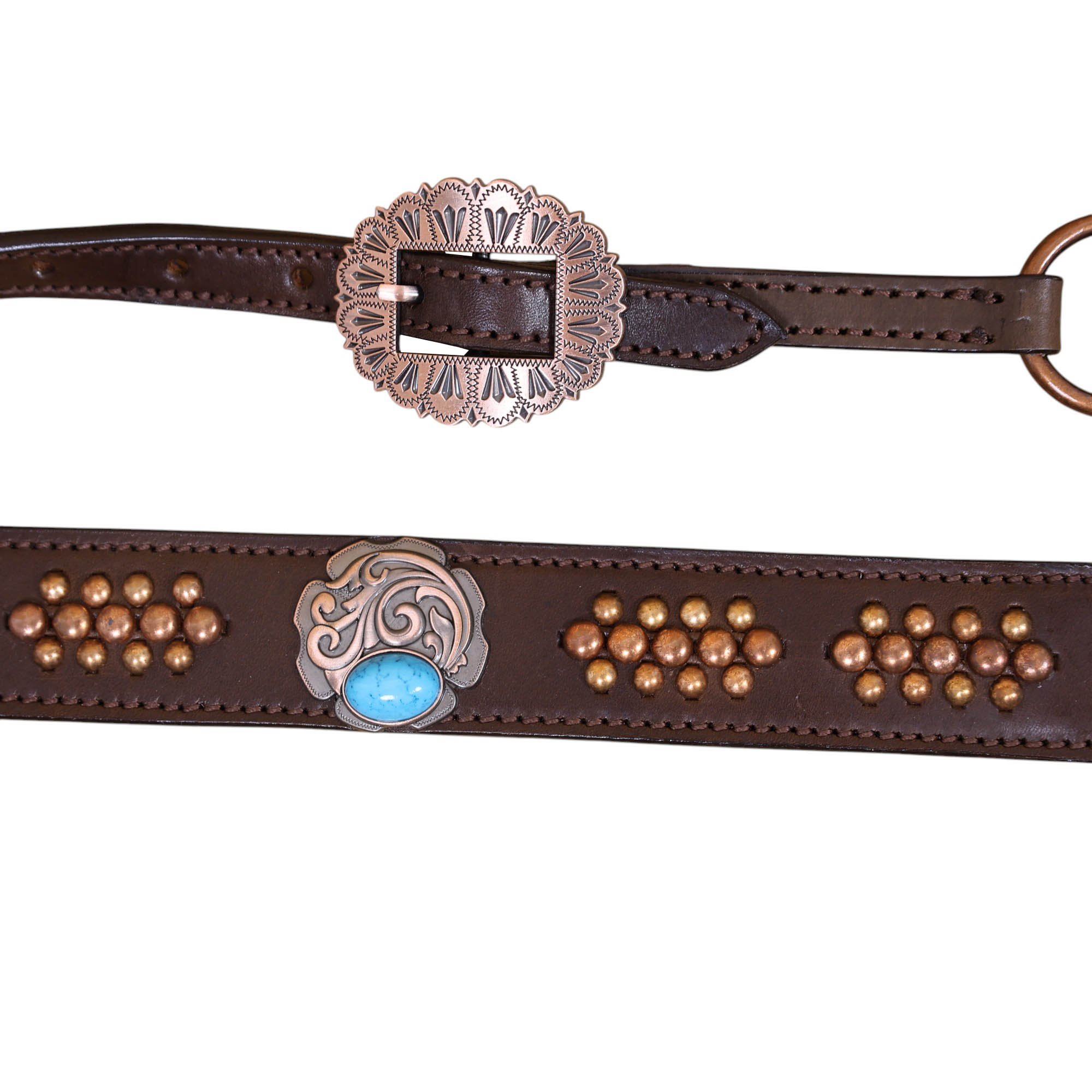 Western Leather Headstall Tack Set (HSBM 114349) - Image 6