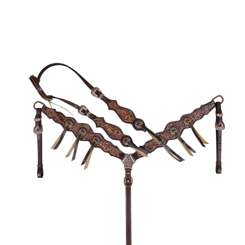 Western Leather Headstall Tack Set (HSBM 114347)