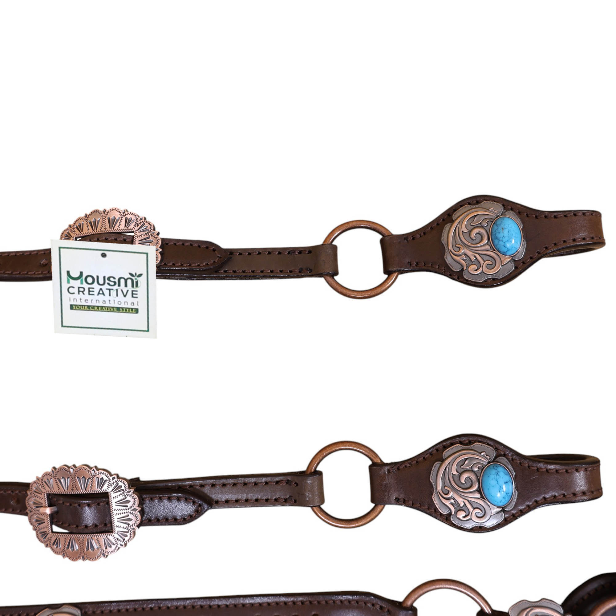 Western Leather Headstall Tack Set (HSBM 114349) - Image 5