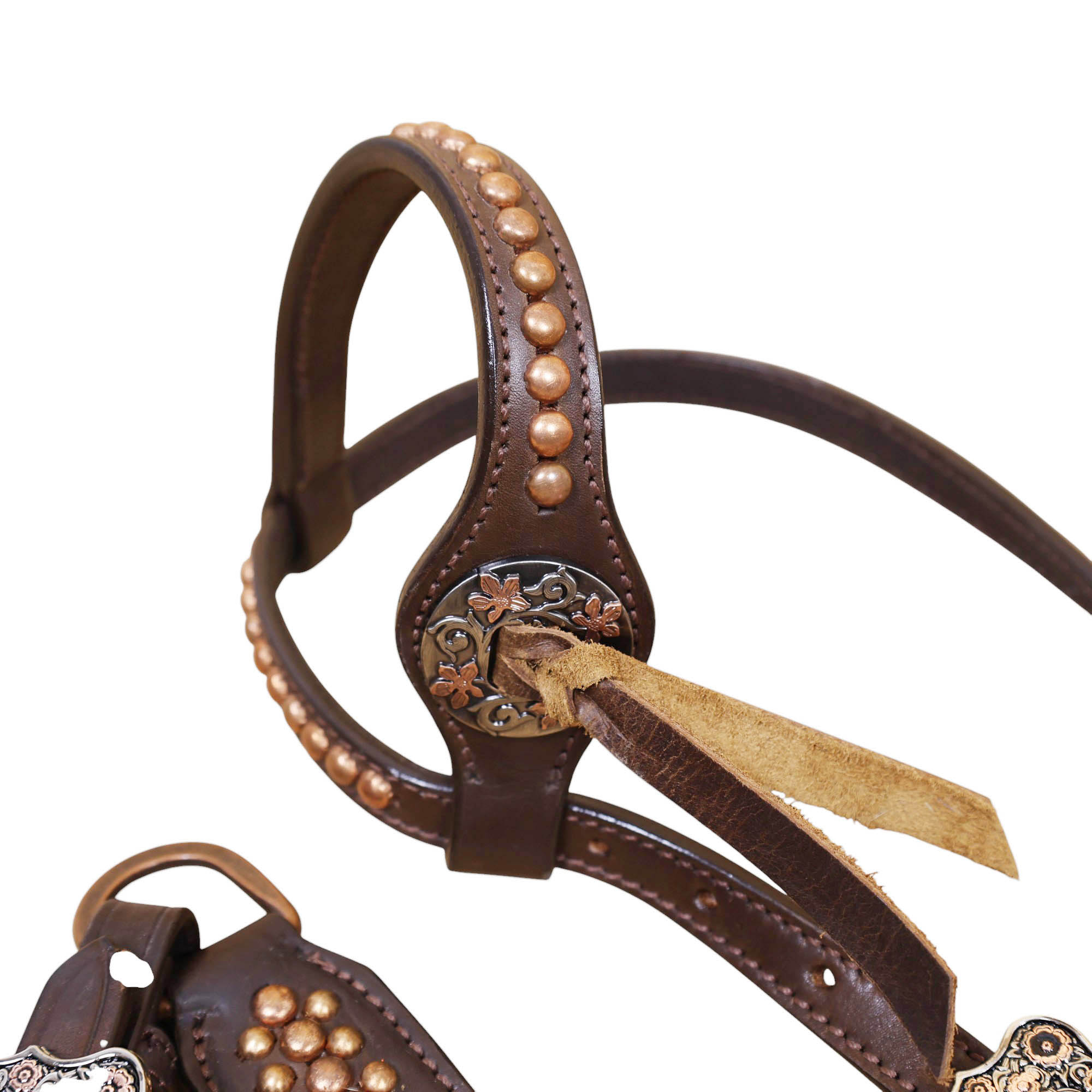 Western Leather Headstall Tack Set (HSBM 114351) - Image 6