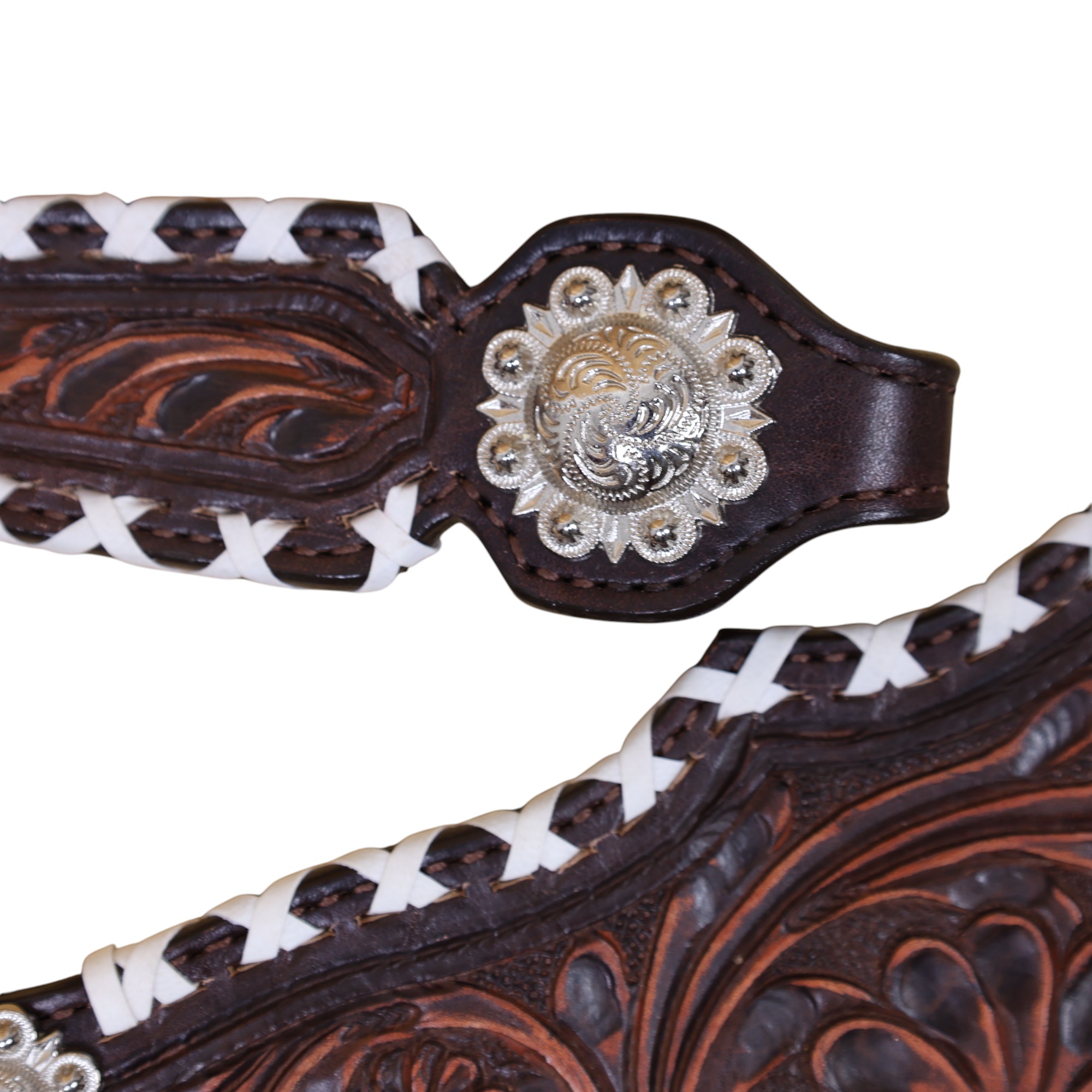 Western Leather Headstall Tack Set (HSBM 114354) - Image 7