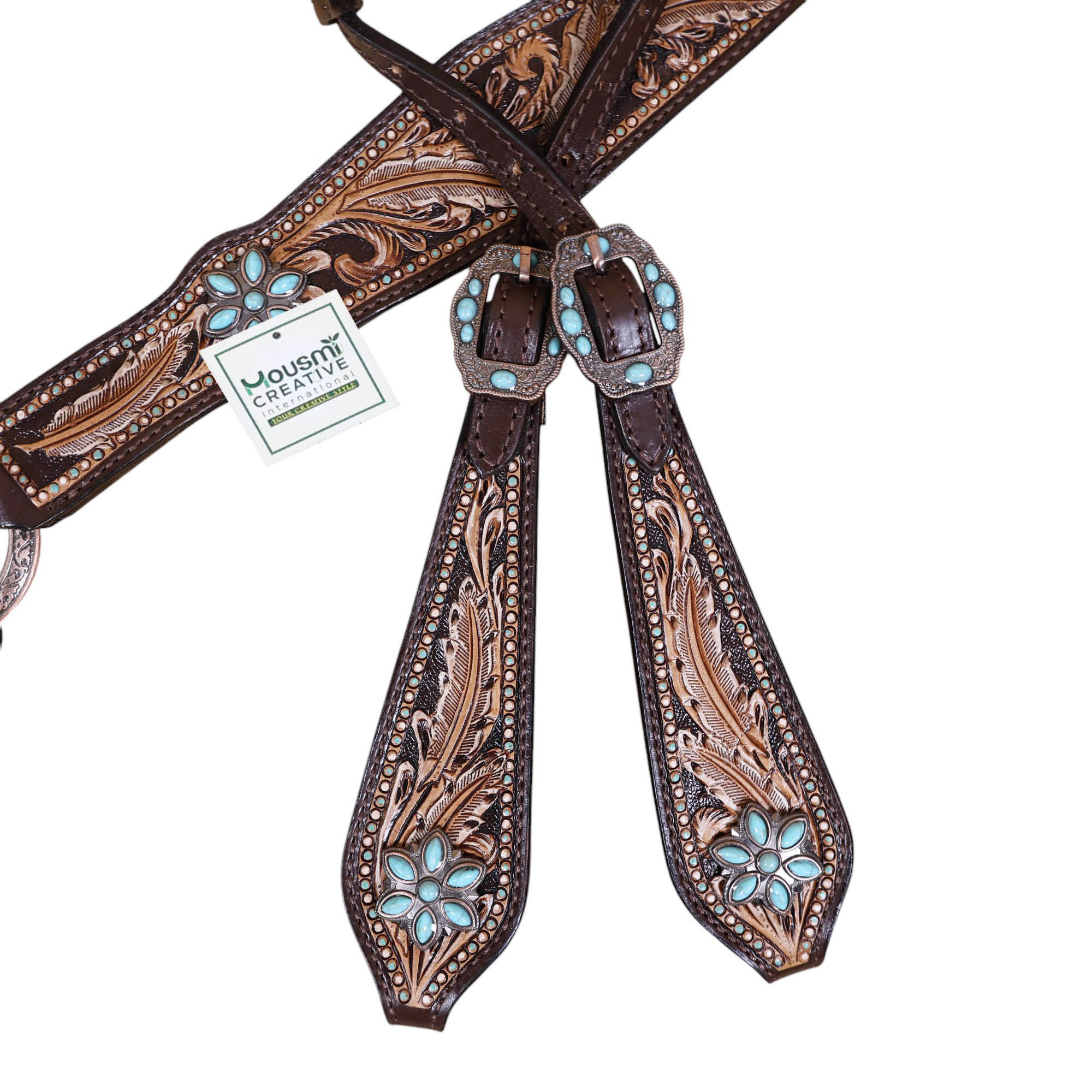Western Leather Headstall Tack Set (HSBM 114346) - Image 5
