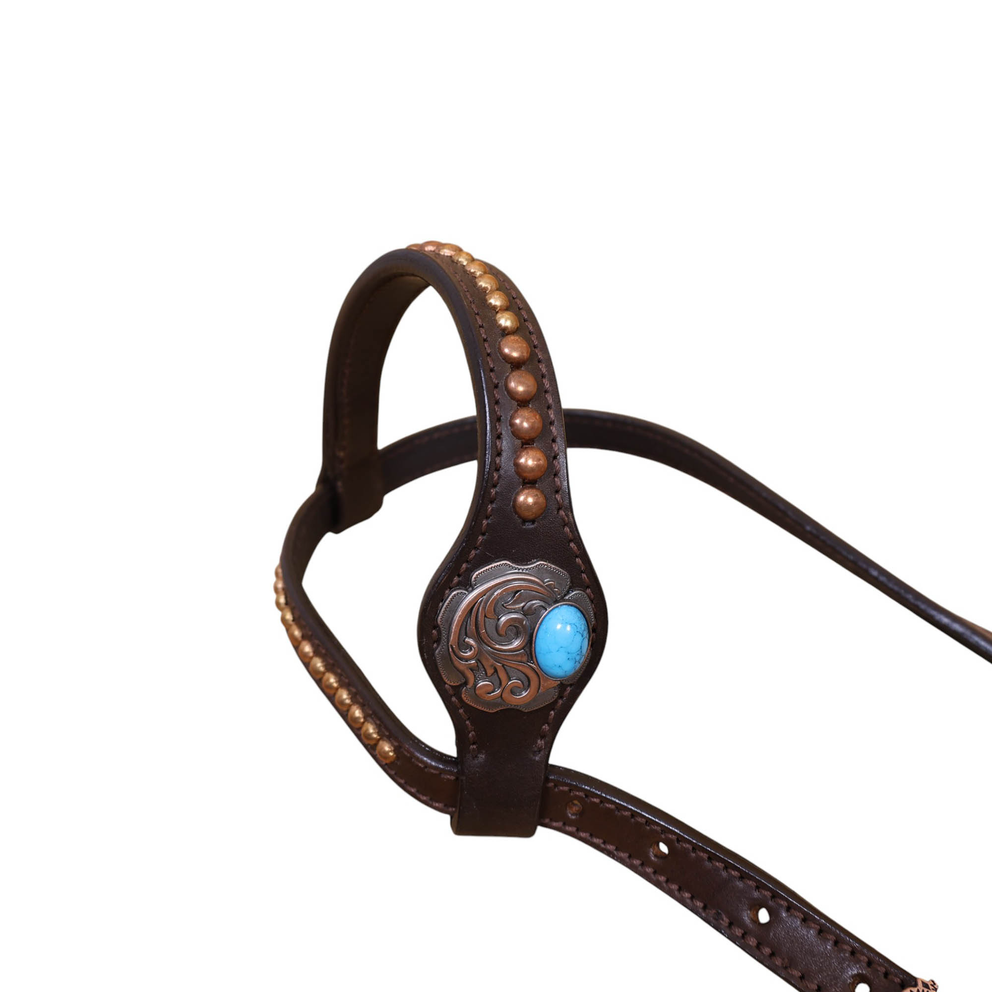 Western Leather Headstall Tack Set (HSBM 114349) - Image 3