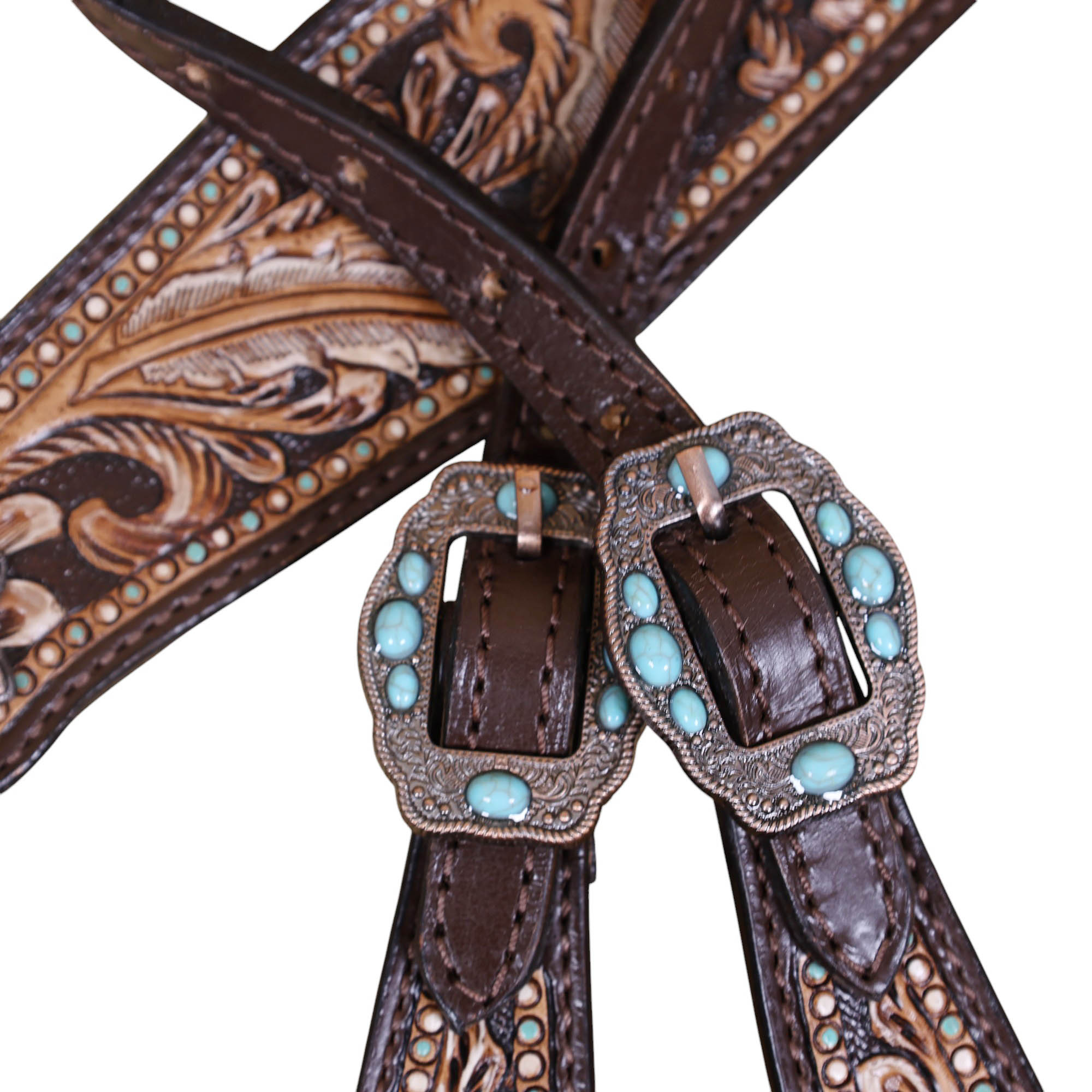 Western Leather Headstall Tack Set (HSBM 114346) - Image 8