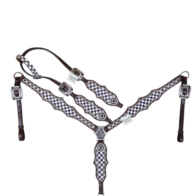 Western Leather Headstall Tack Set (HSBM 114356)