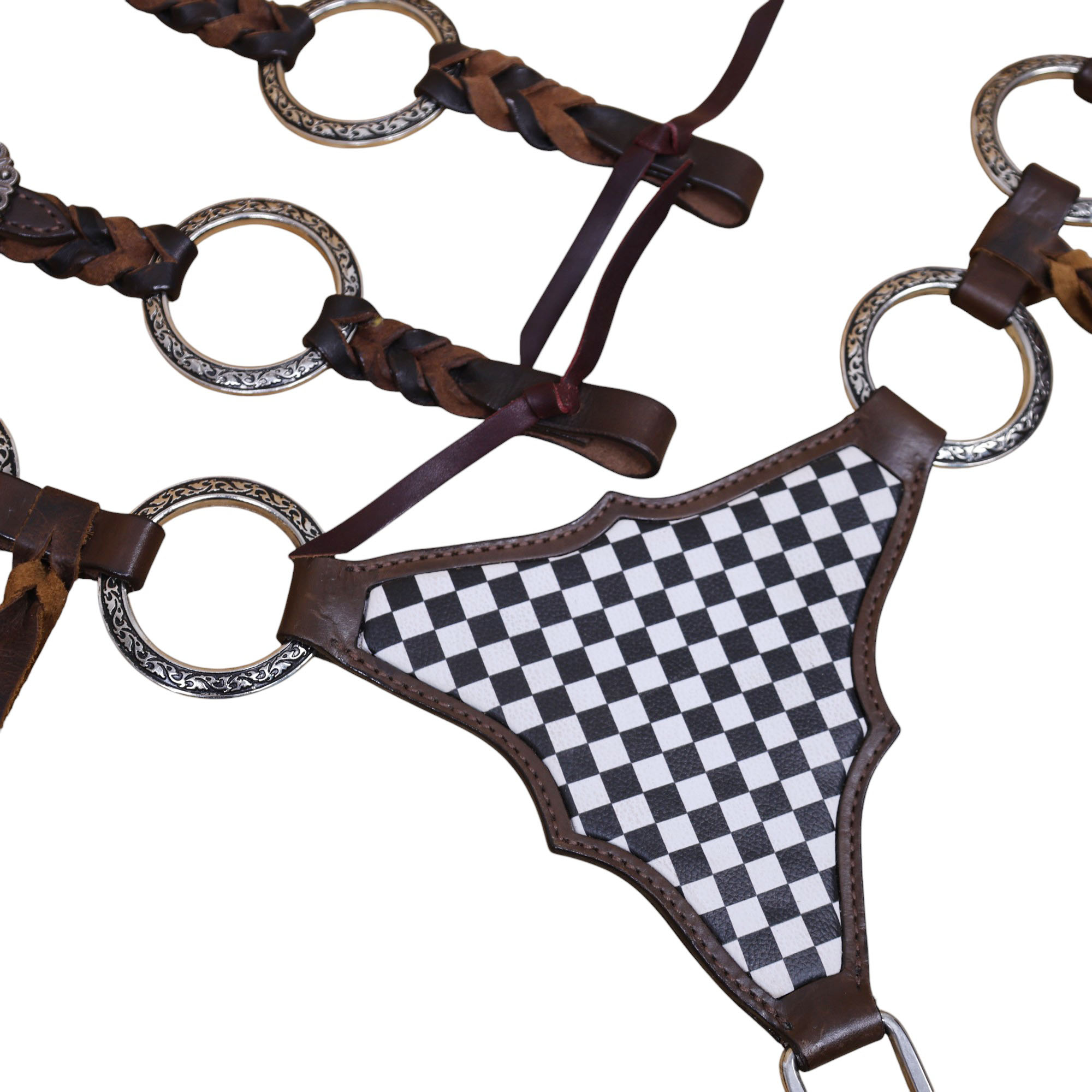 Western Leather Headstall Tack Set (HSBM 114361) - Image 2