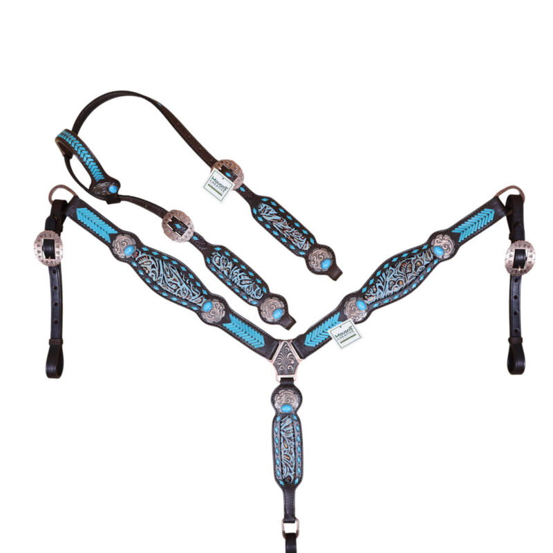 Western Leather Headstall Tack Set (HSBM 114368)