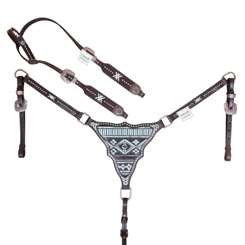 Western Leather Headstall Tack Set (HSBM 114372)