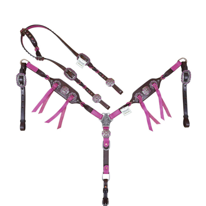 Western Leather Headstall Tack Set (HSBM 114375)