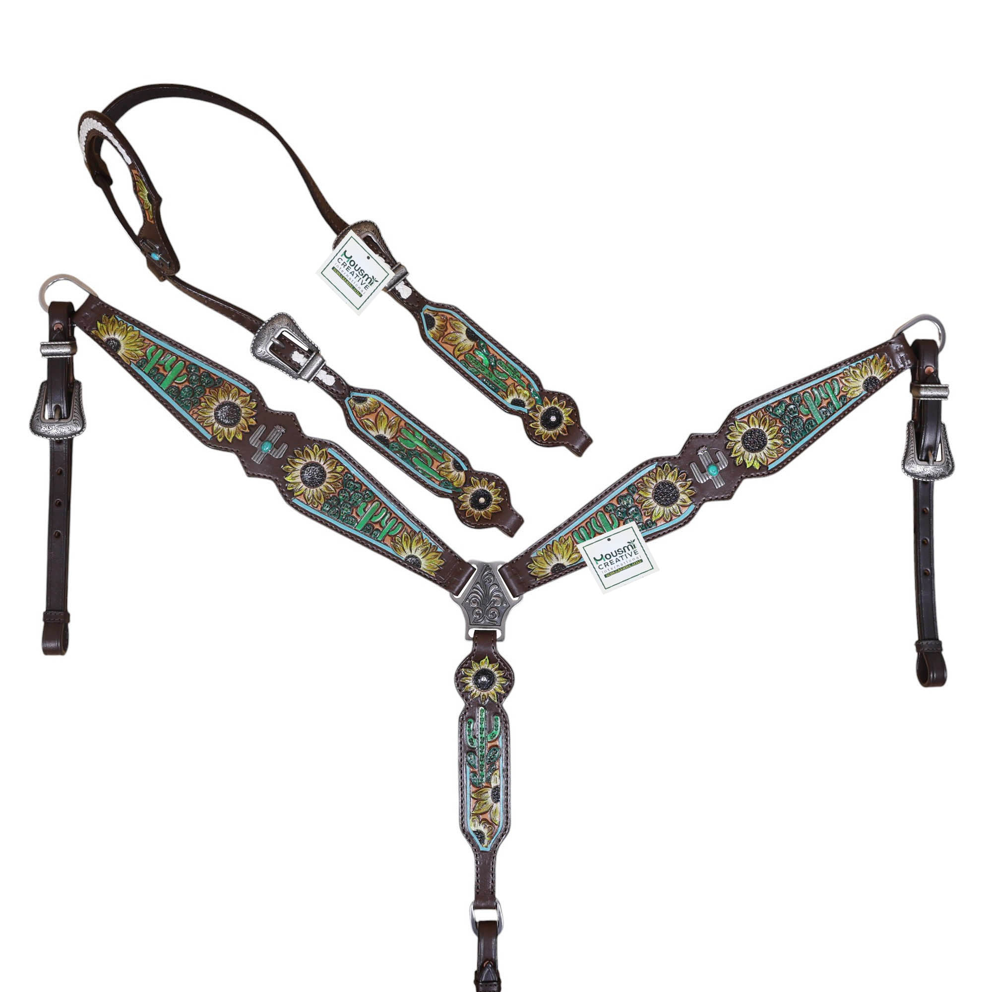 Western Leather Headstall Tack Set (HSBM 114395)
