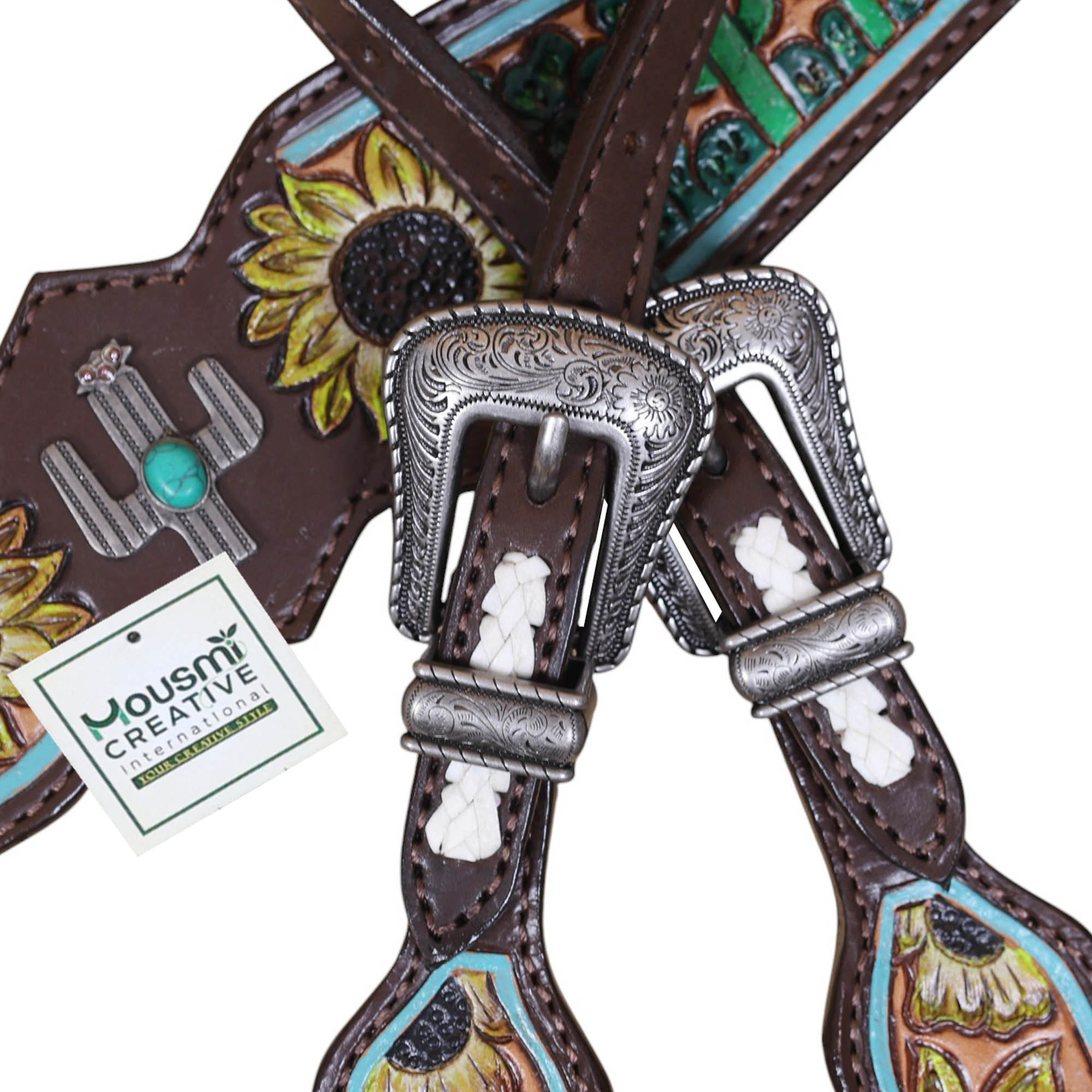 Western Leather Headstall Tack Set (HSBM 114395) - Image 8