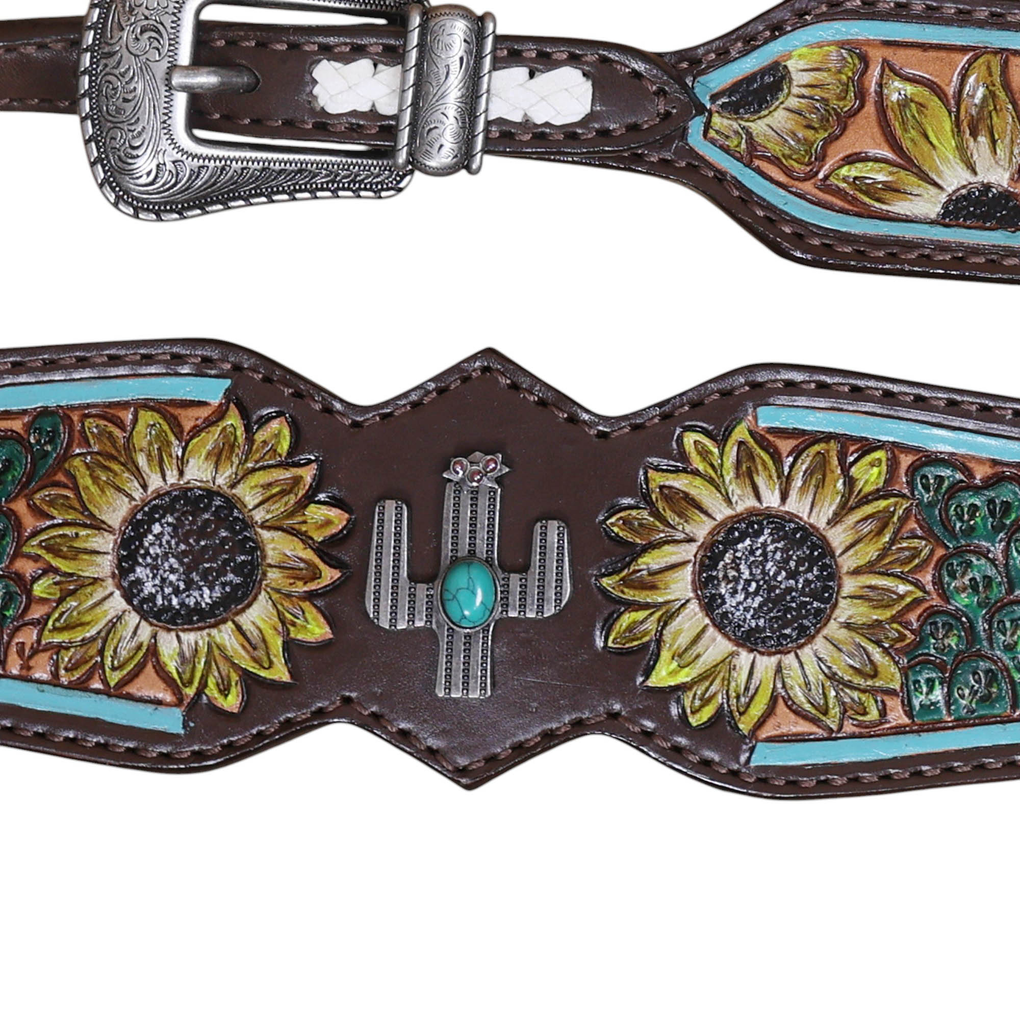 Western Leather Headstall Tack Set (HSBM 114395) - Image 4