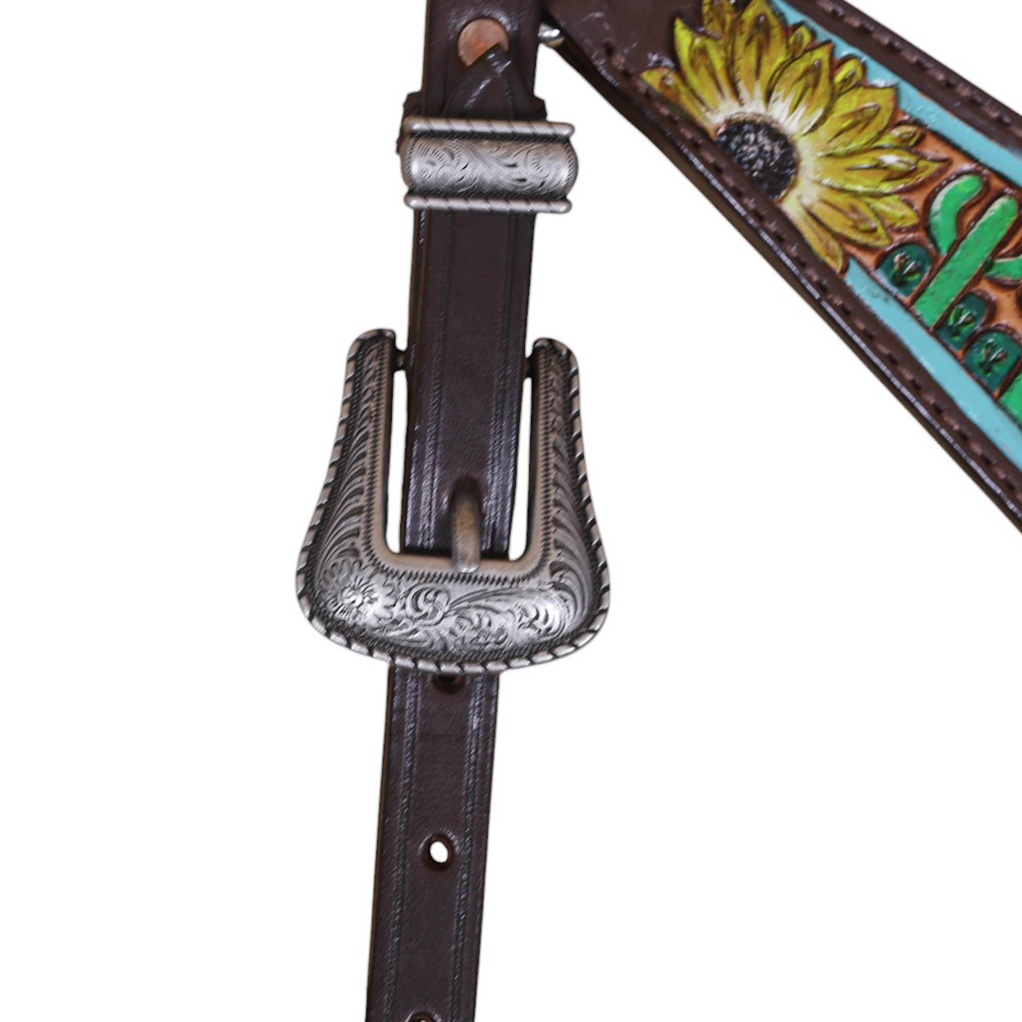 Western Leather Headstall Tack Set (HSBM 114395) - Image 7