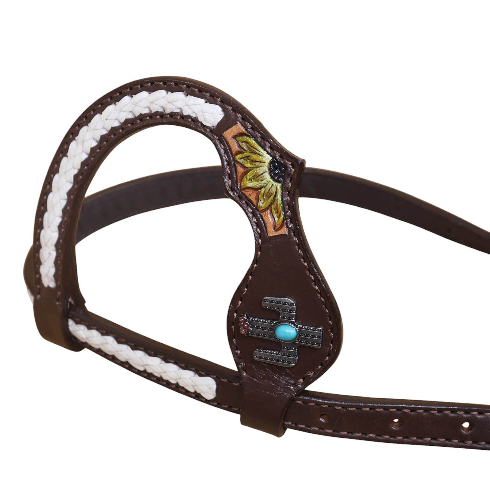 Western Leather Headstall Tack Set (HSBM 114395) - Image 6