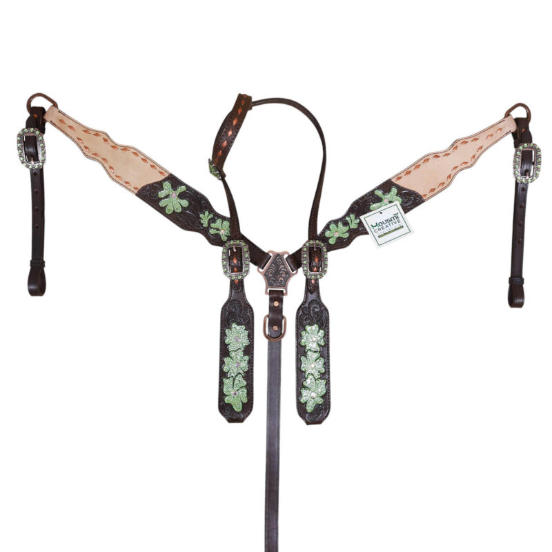 Western Leather Headstall Tack Set (HSBM 114390)