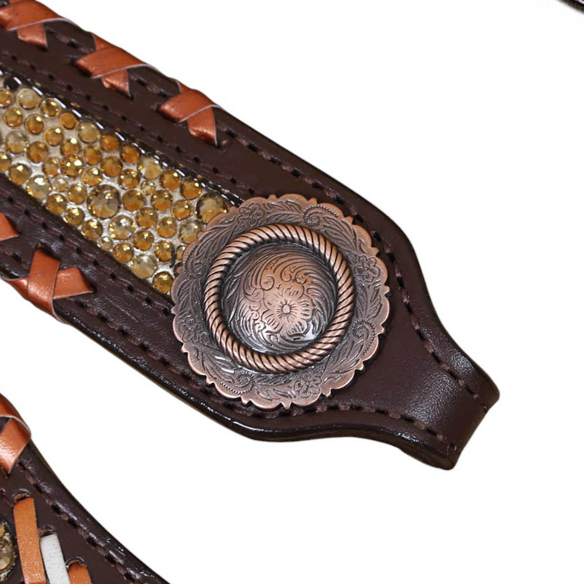 Western Leather Headstall Tack Set (HSBM 114391) - Image 8