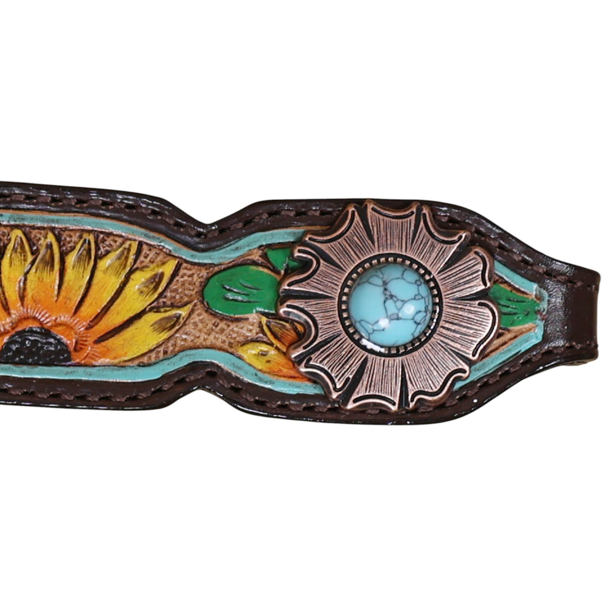 Western Leather Headstall Tack Set (HSBM 114394) - Image 8